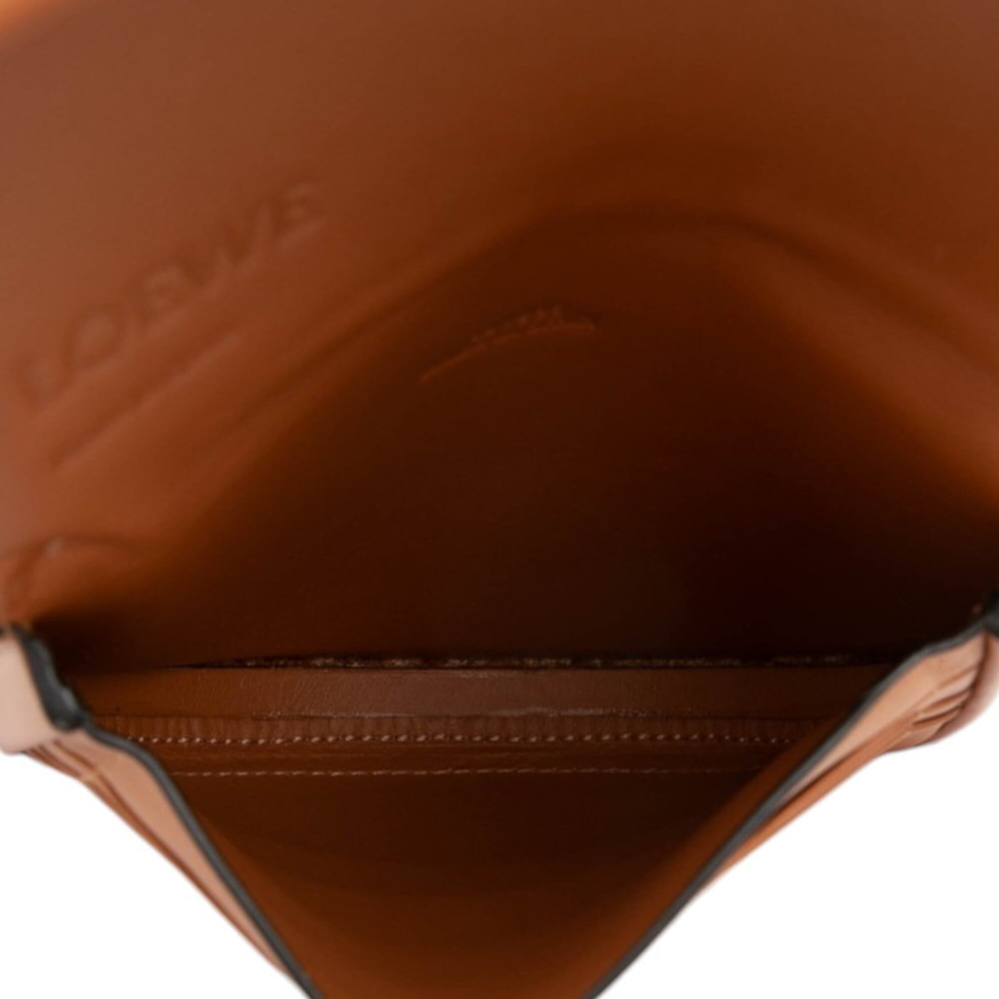 Loewe Brown Leather Handbag Pouch (Pre-Owned)