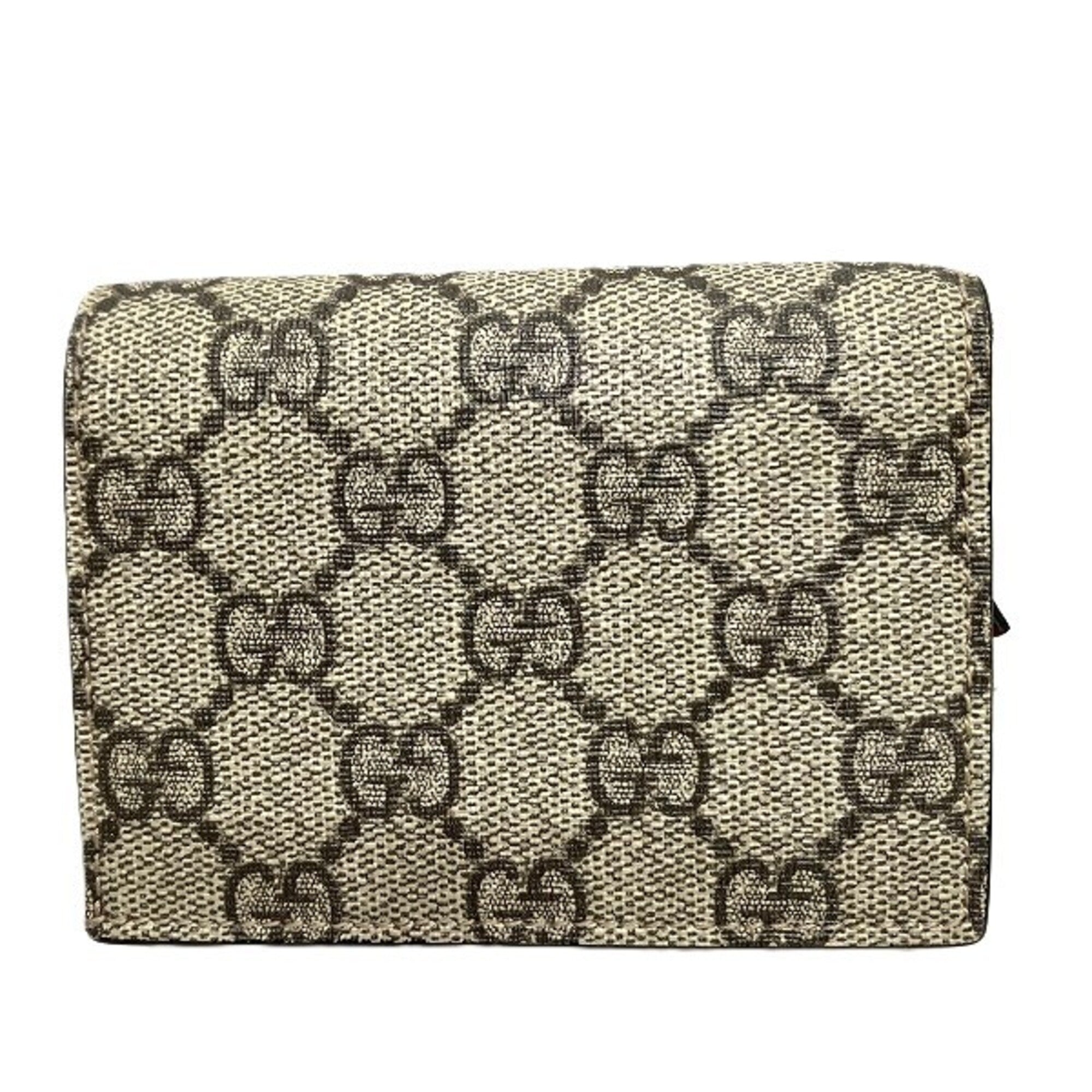 Gucci Beige Gg Supreme Wallet (Bi-Fold) (Pre-Owned)