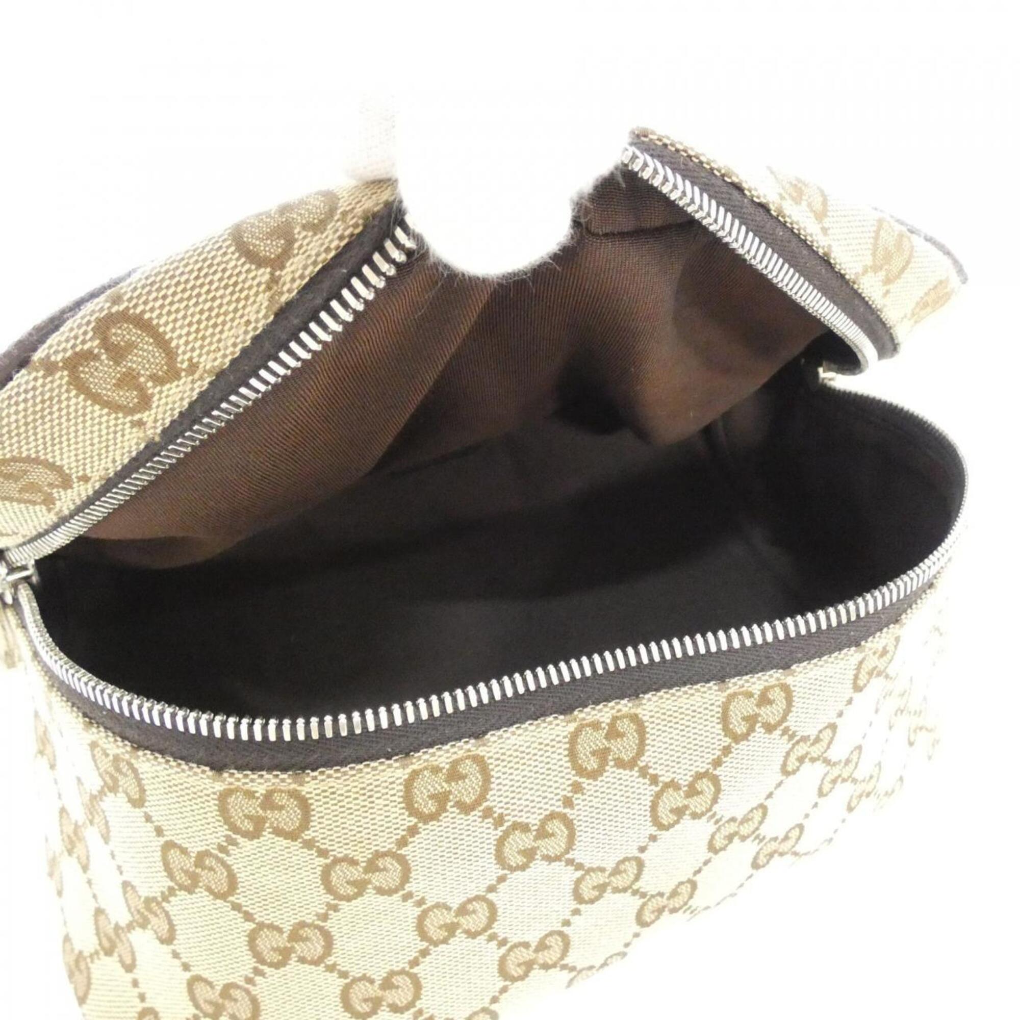 Gucci Beige Brown Gg Canvas Fanny Pack (Pre-Owned)