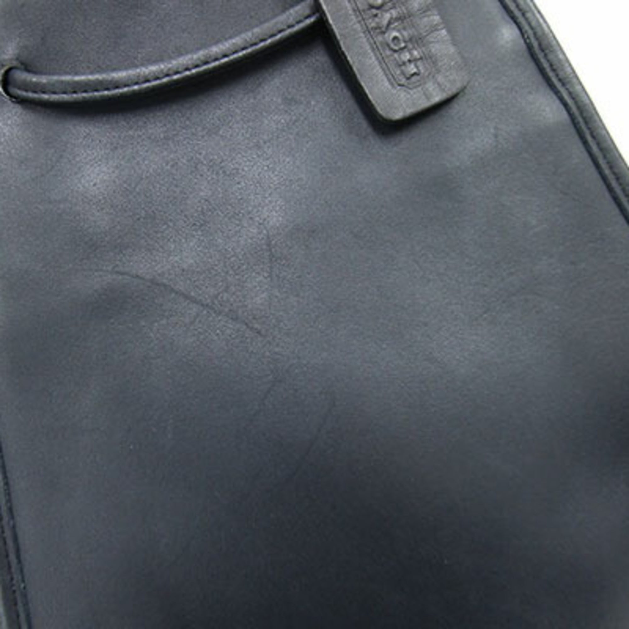 Coach Navy Leather Backpack (Pre-Owned)