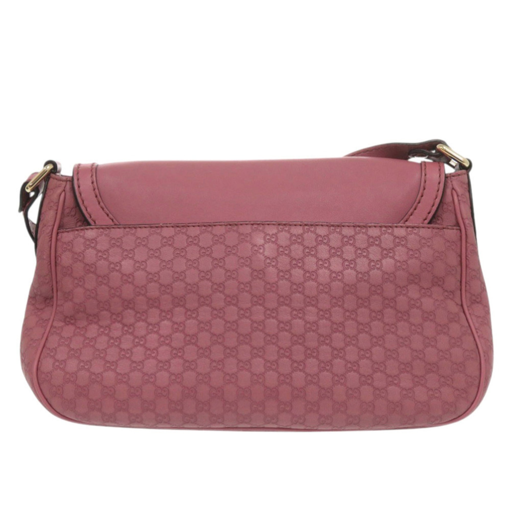 Gucci Pink Leather Shoulder Bag (Pre-Owned)
