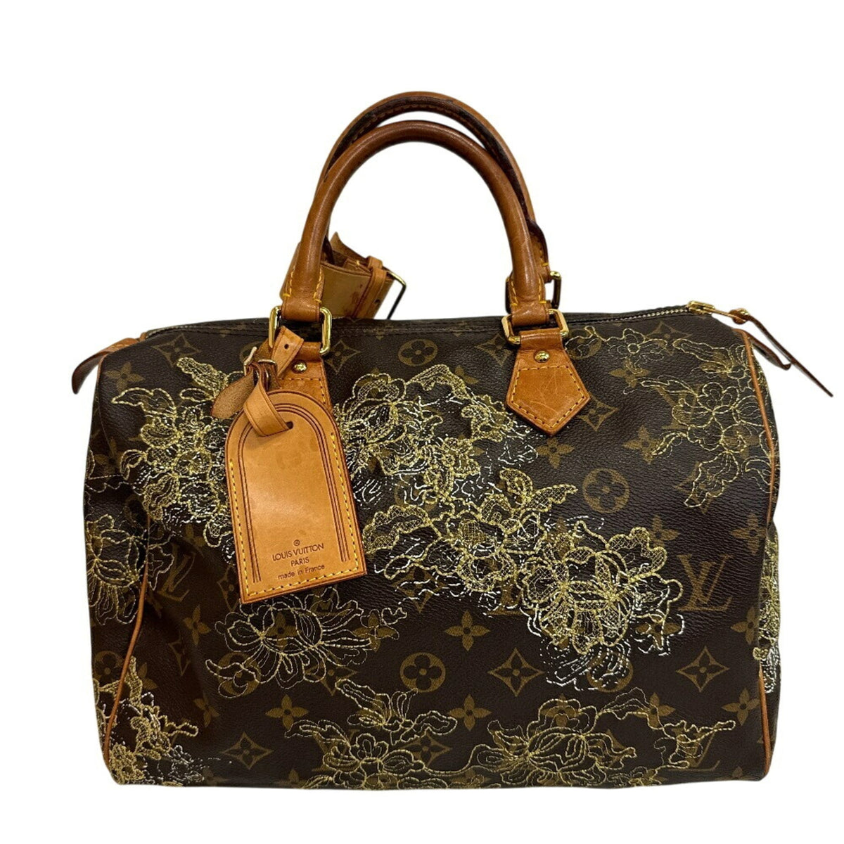 Louis Vuitton Brown Monogram Leather Boston Bag Handbag (Pre-Owned)