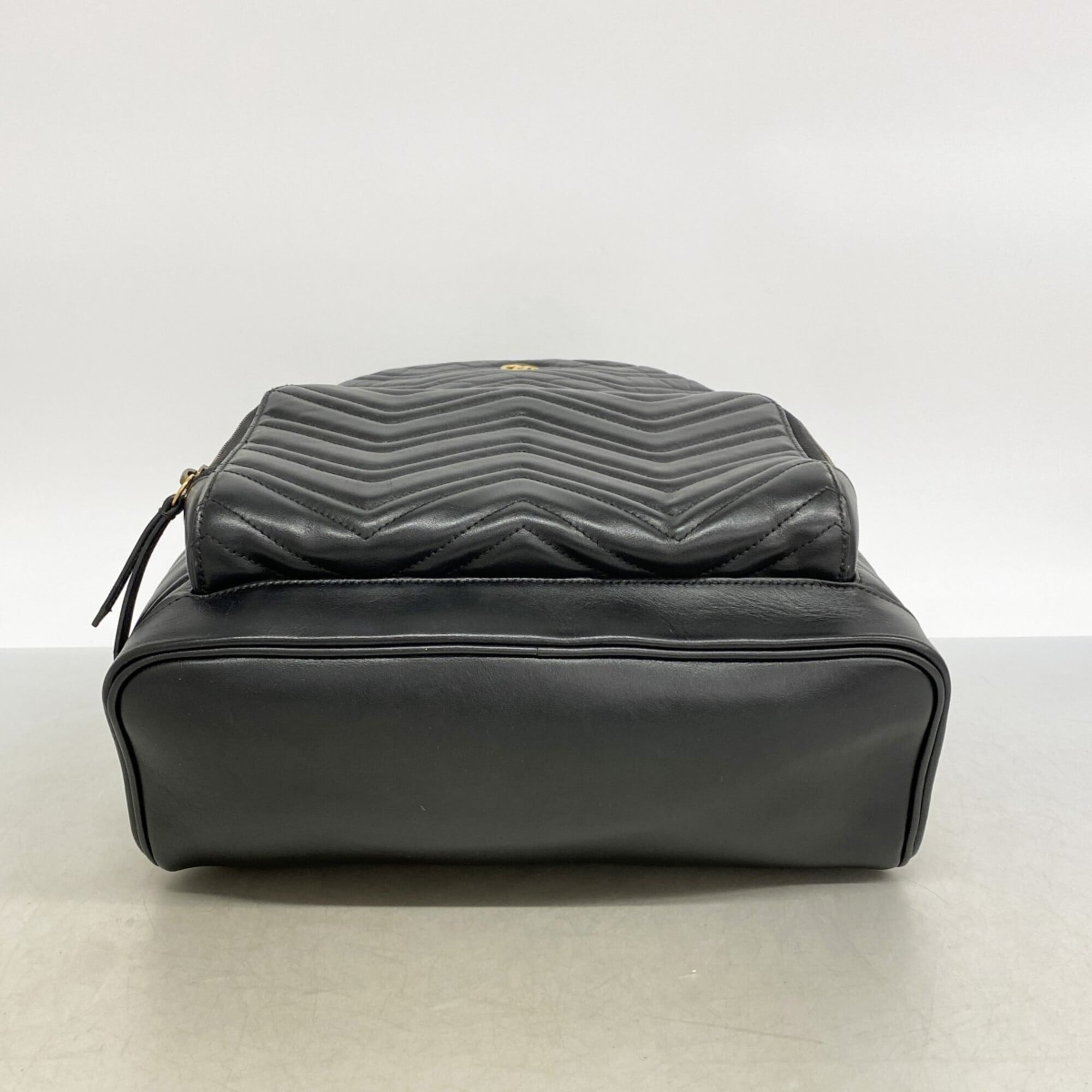 Gucci Black Leather Backpack (Pre-Owned)