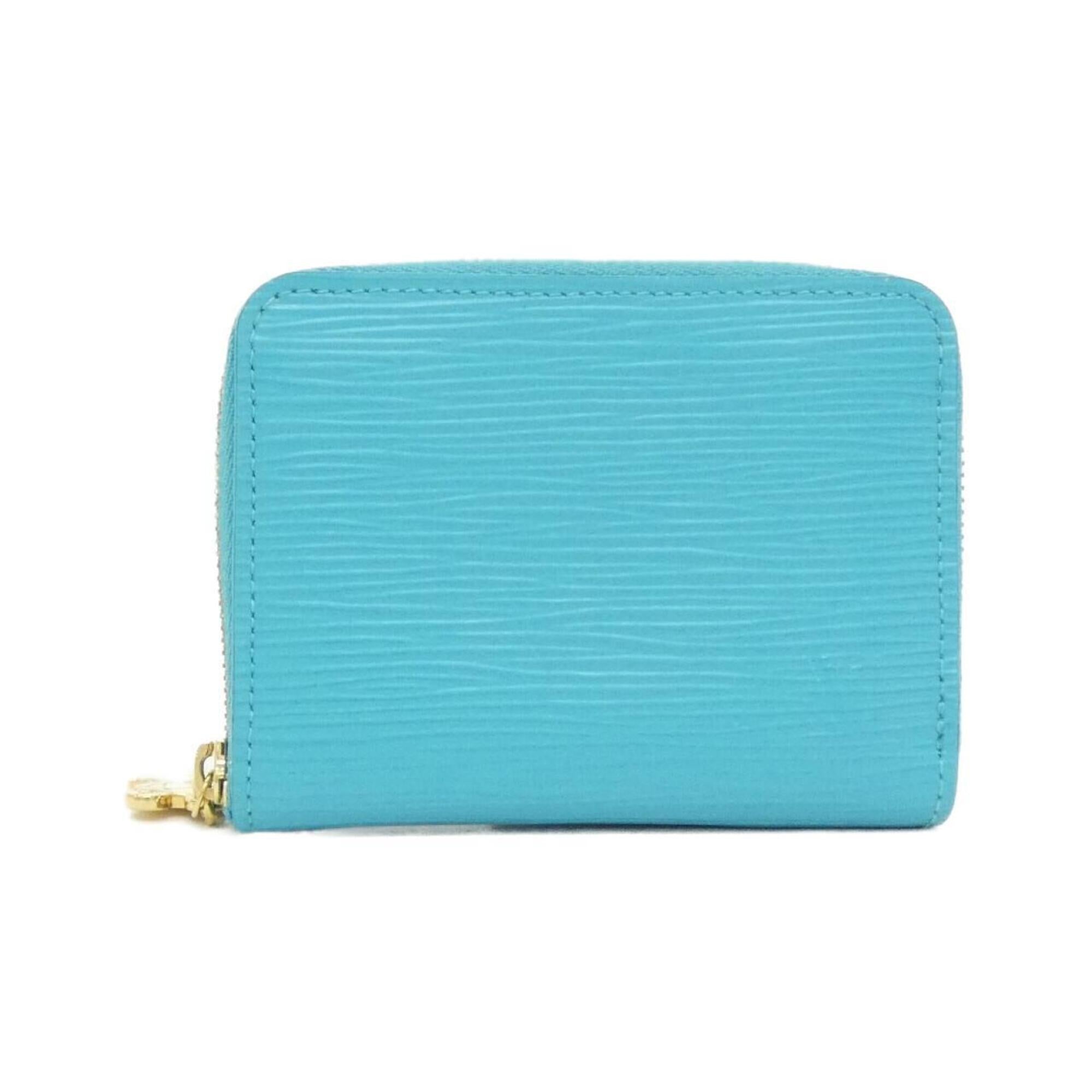 Louis Vuitton Blue Leather Coin Purse/Coin Case (Pre-Owned)