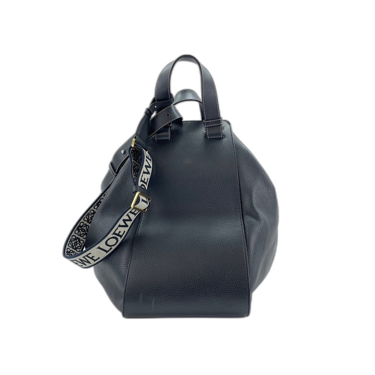 Loewe Hammock Black Leather Handbag (Pre-Owned)