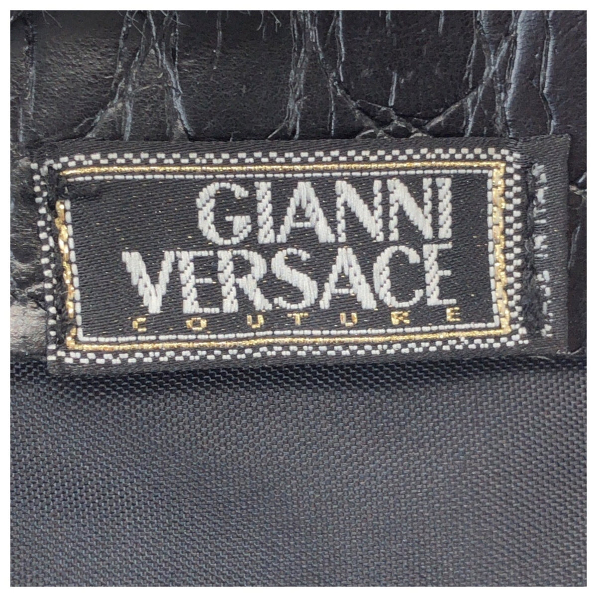 Versace Black Nylon Backpack (Pre-Owned)