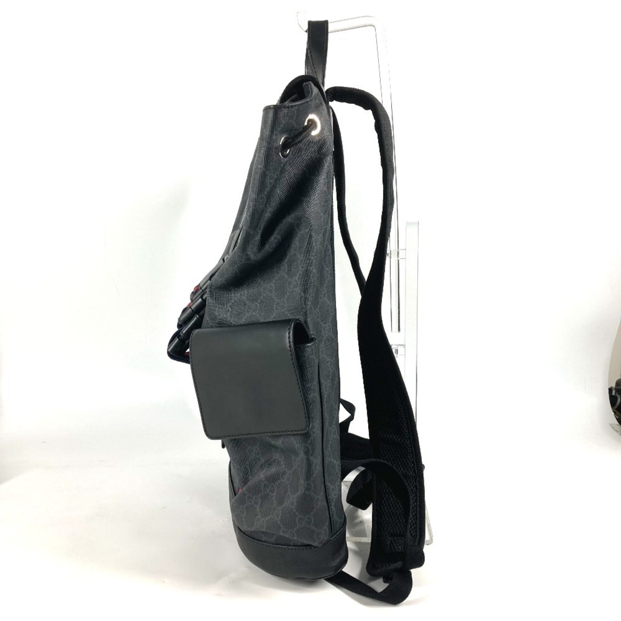 Gucci Black Gg Supreme Backpack (Pre-Owned)