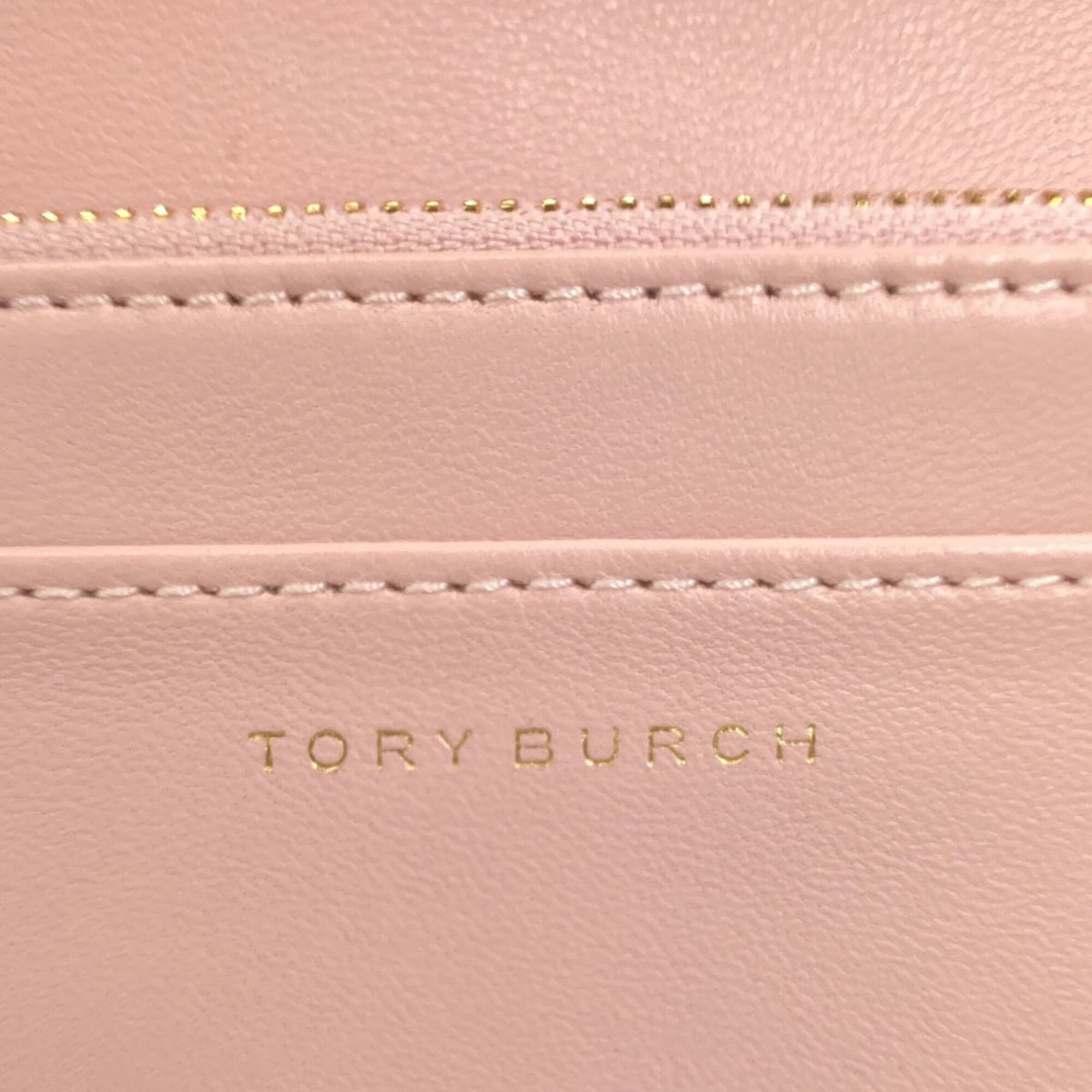 Tory Burch Pink Leather Chain/Shoulder Wallet (Pre-Owned)