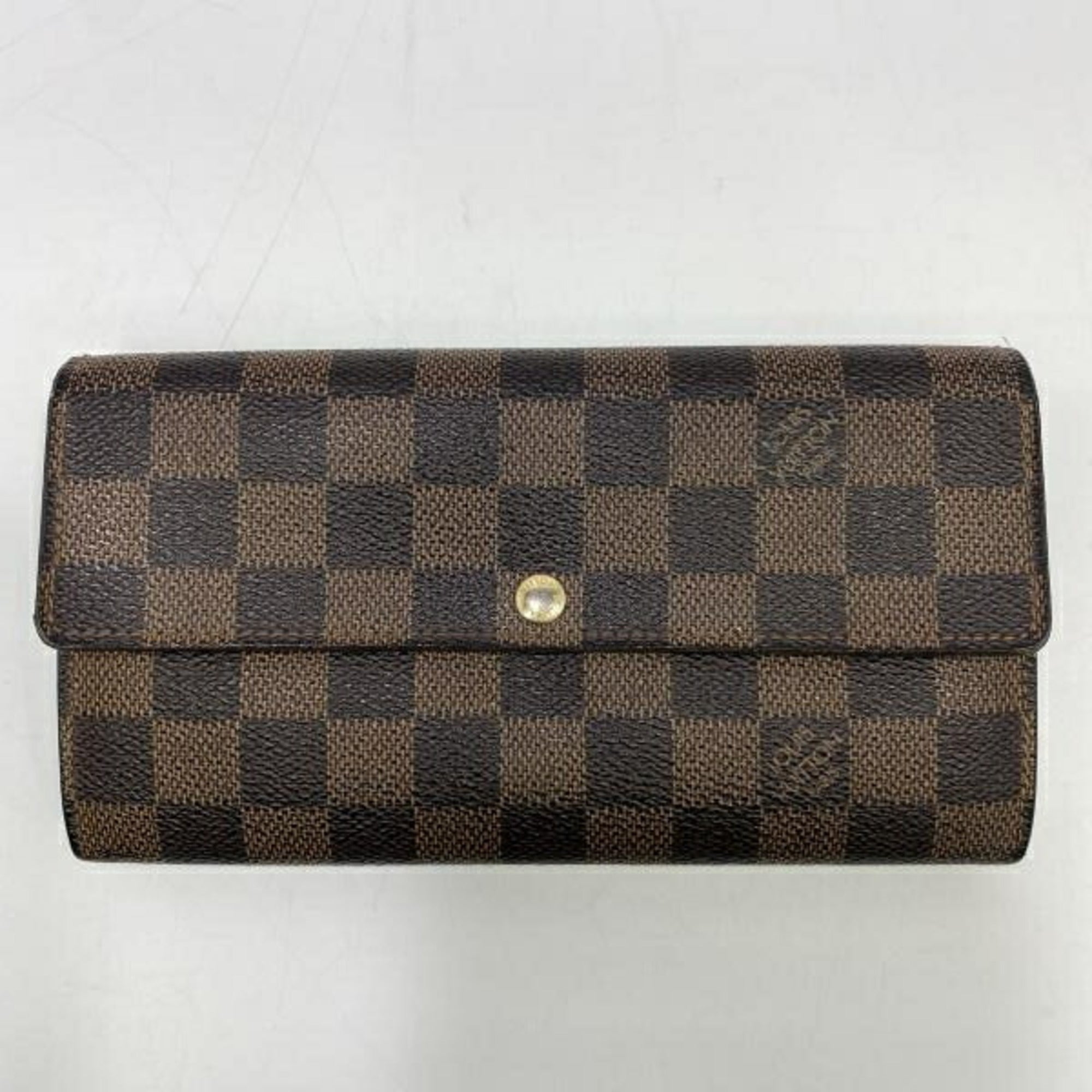 Louis Vuitton Damier Blue Brown Damier Canvas Bill Wallet (Bi-Fold) (Pre-Owned)