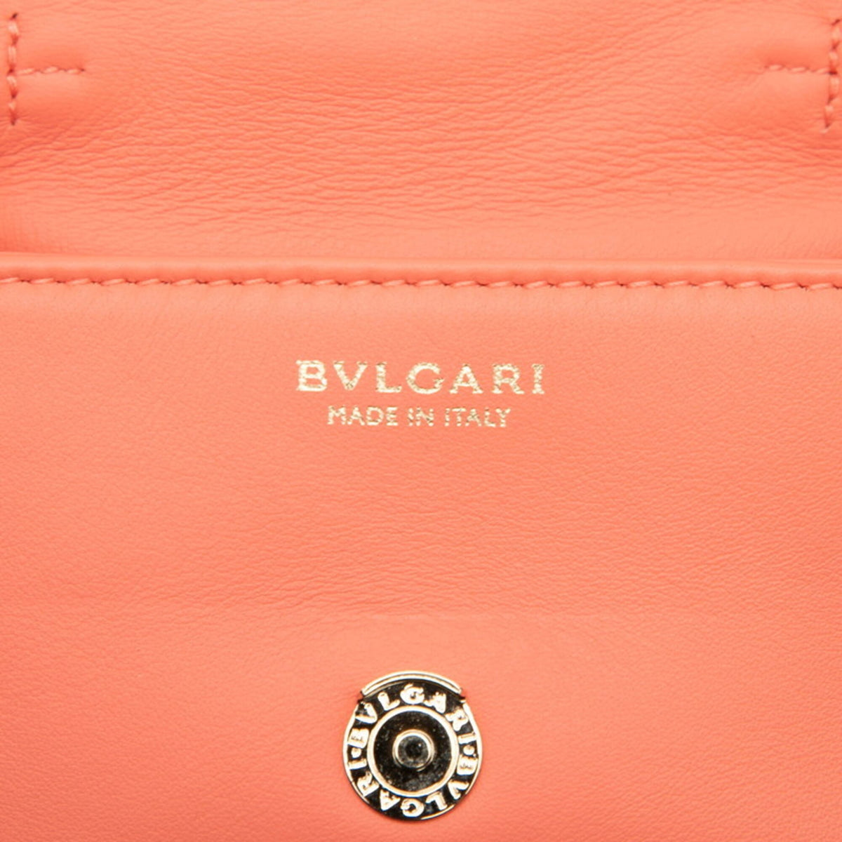Bvlgari Pink Leather Pochette Shoulder Bag (Pre-Owned)