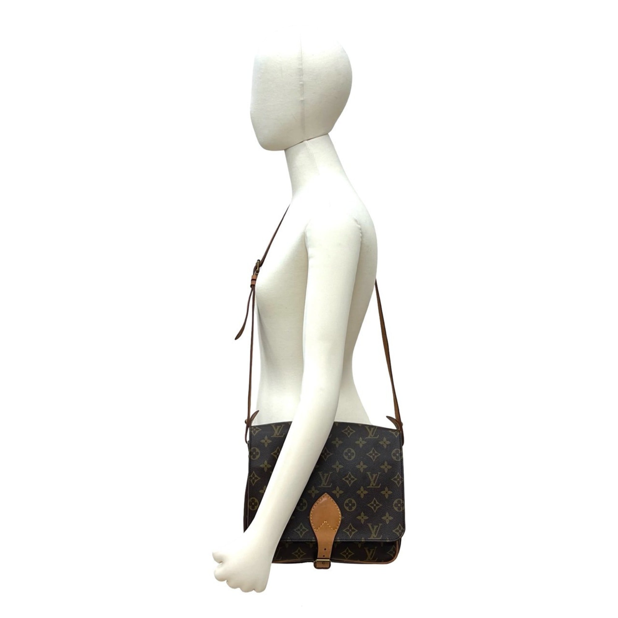 Louis Vuitton Brown Leather Pvc Pochette Shoulder Bag (Pre-Owned)