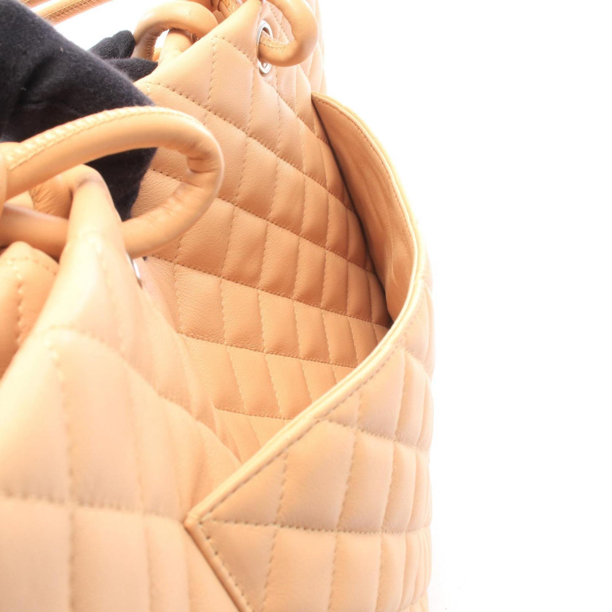Chanel Beige Cambon Ligne Handbag Tote Bag (Pre-Owned)