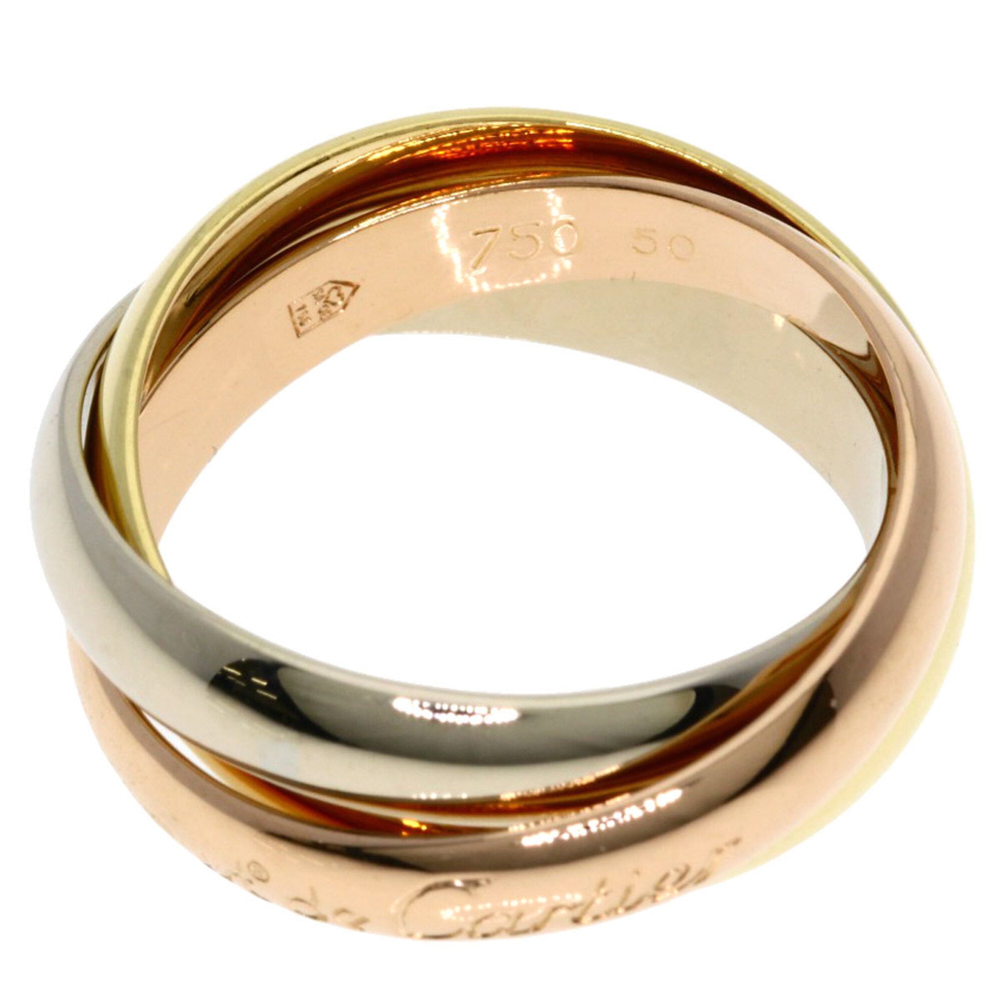 Cartier Yellow Gold (18K) Pink Gold (18K) White Gold (18K) Band Ring (Pre-Owned)