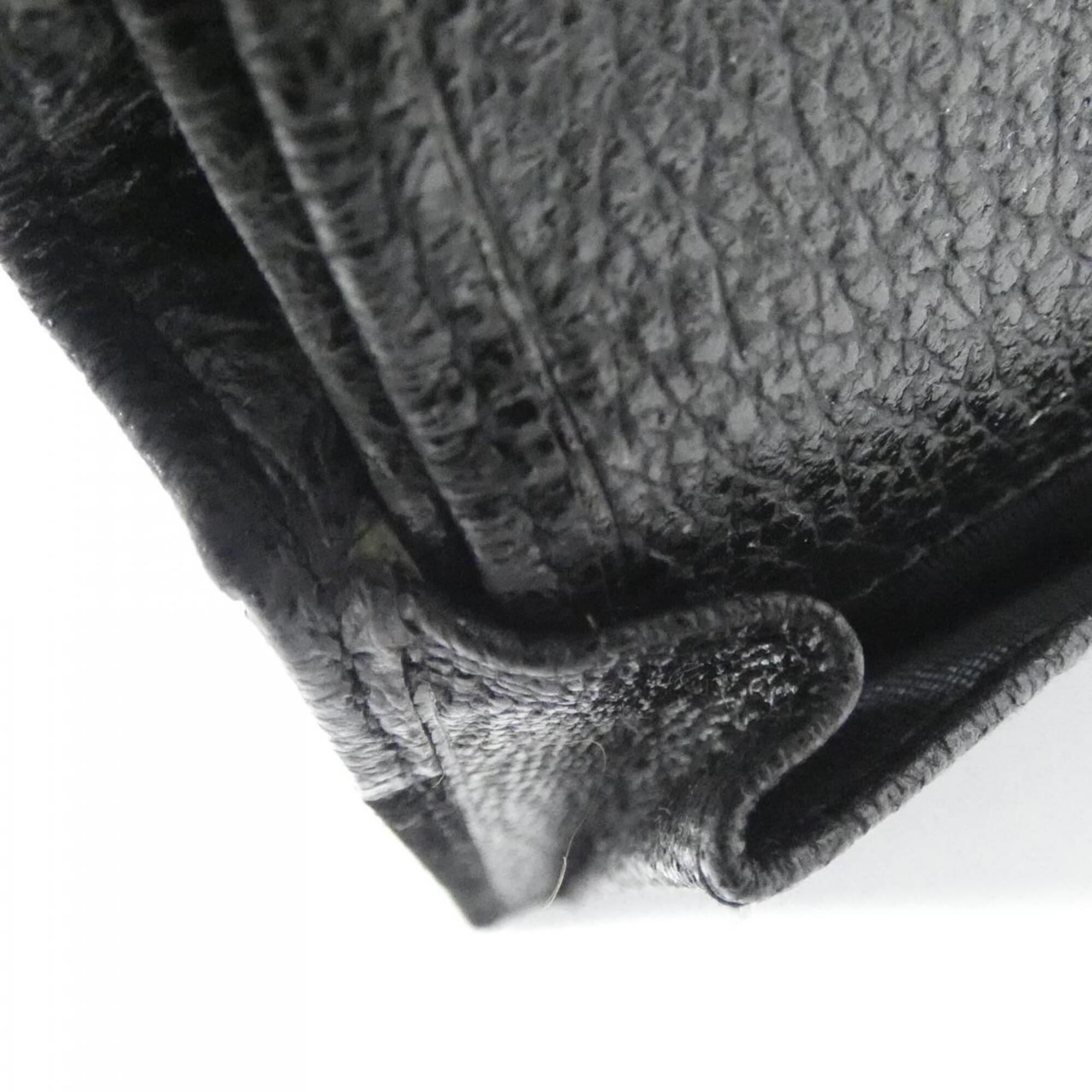 Gucci Black Leather Suede Wallet (Bi-Fold) (Pre-Owned)