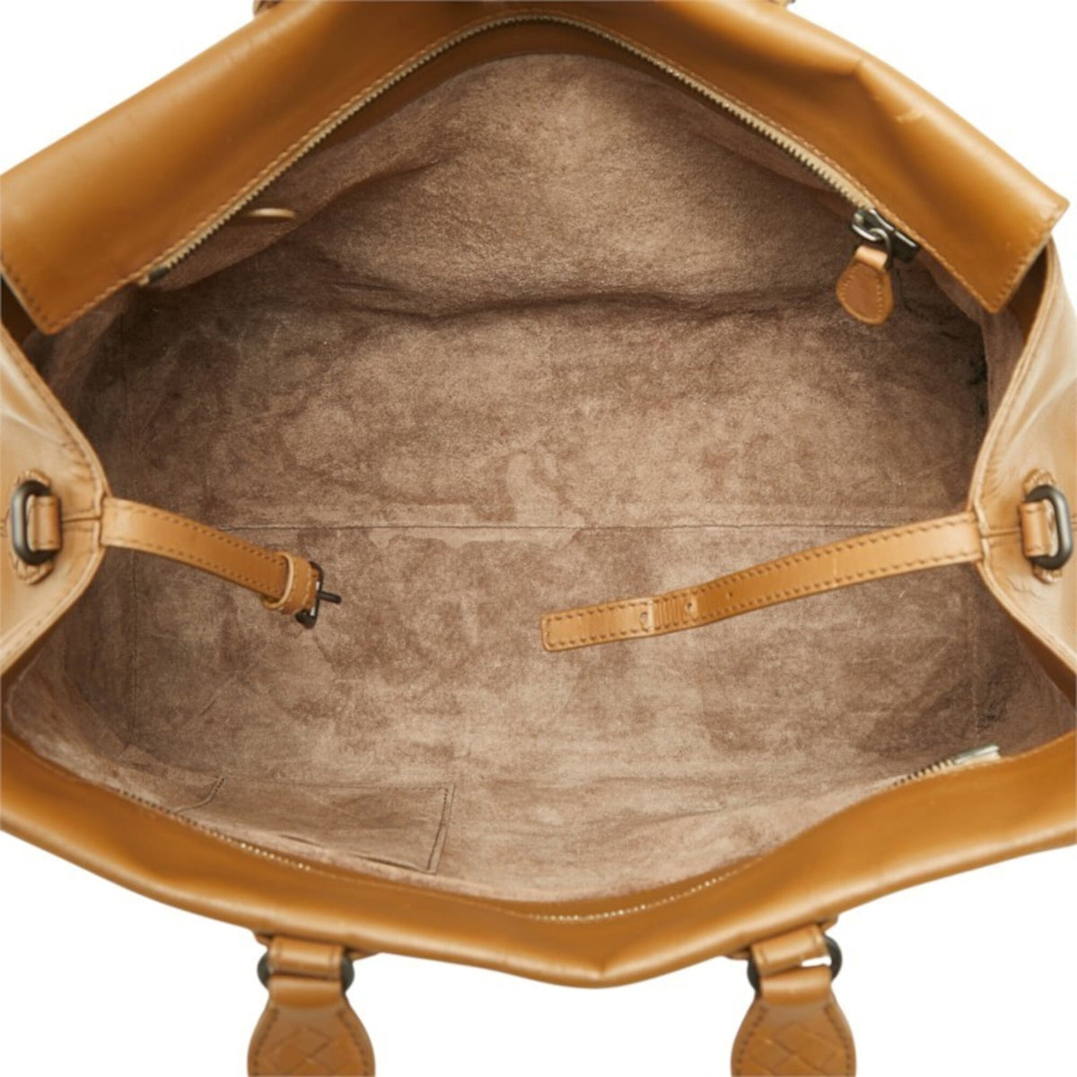 Bottega Veneta Brown Leather Handbag Shoulder Bag (Pre-Owned)