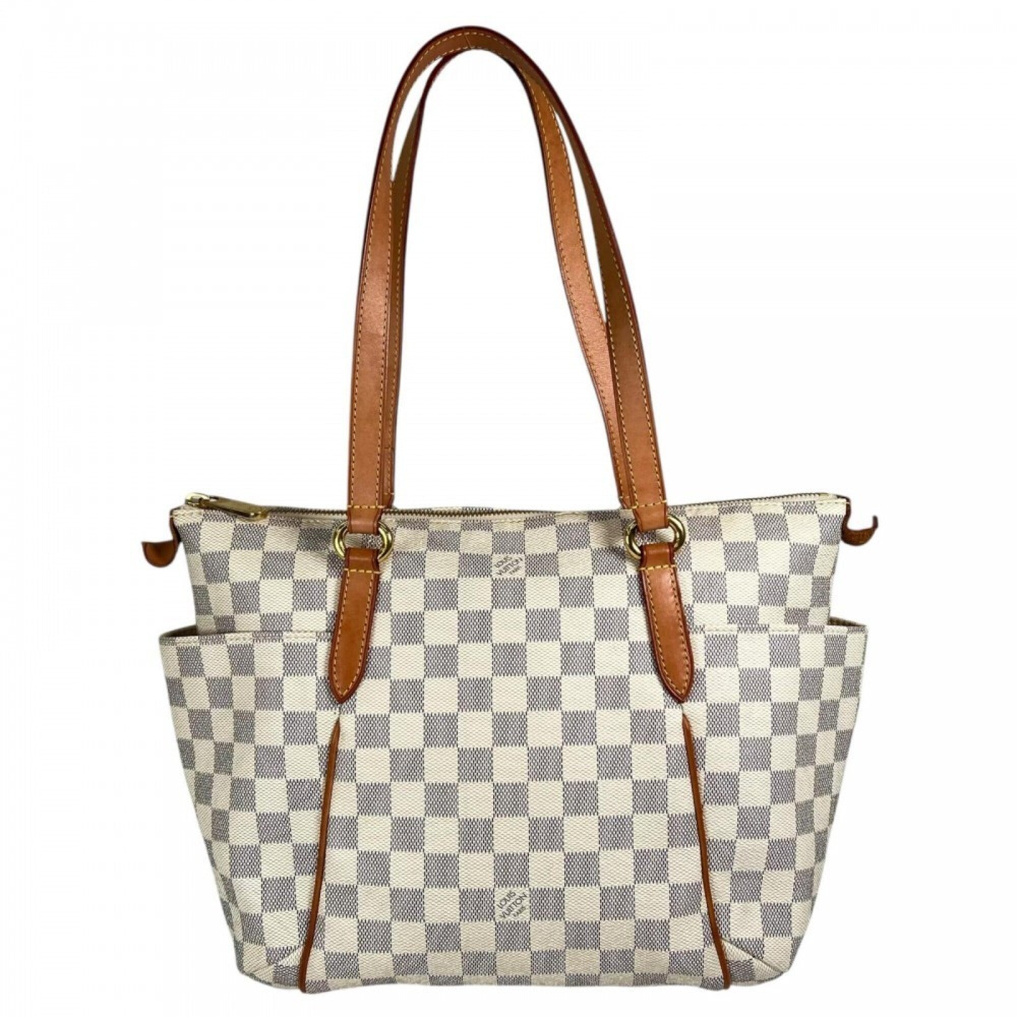 Louis Vuitton Ivory Damier Azur Canvas Tote Bag (Pre-Owned)
