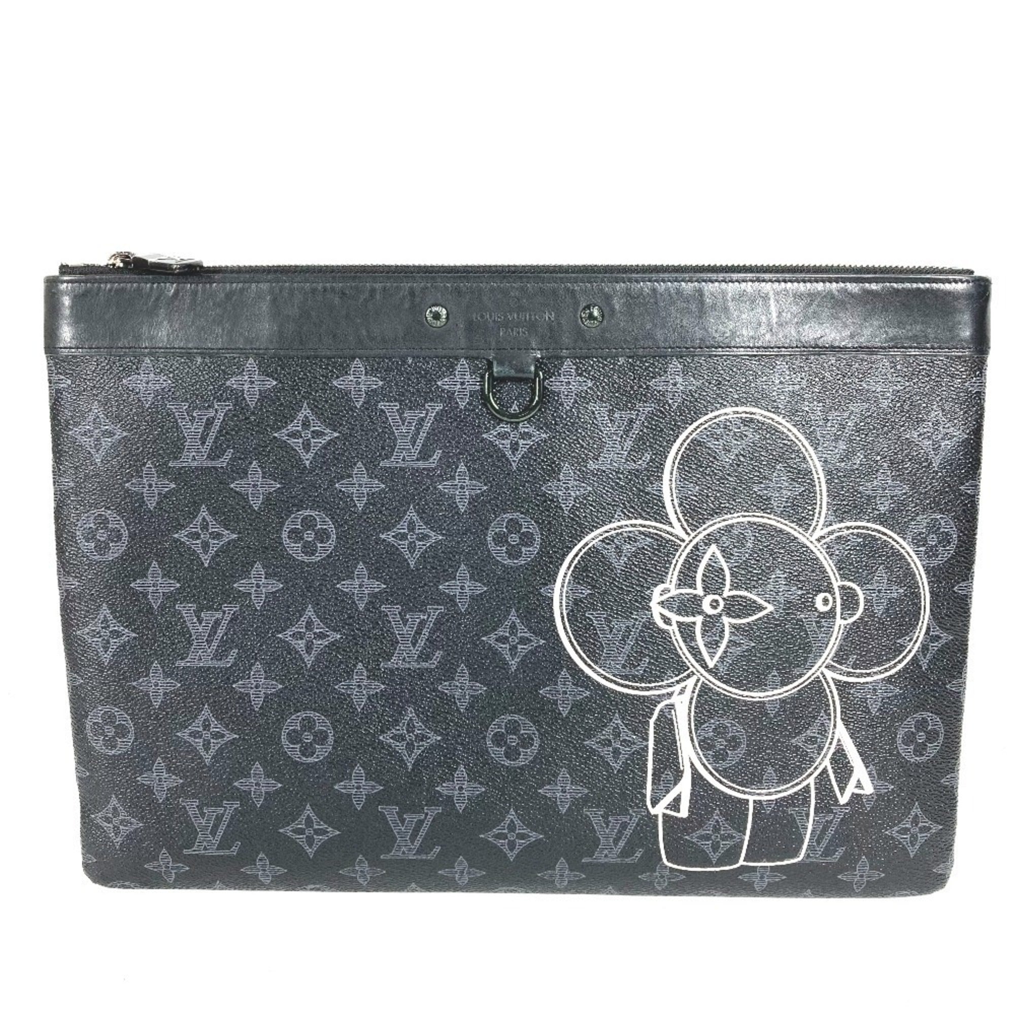 Louis Vuitton Monogram Eclipse Black Monogram Eclipse Clutch Bag Handbag Pochette (Pre-Owned)