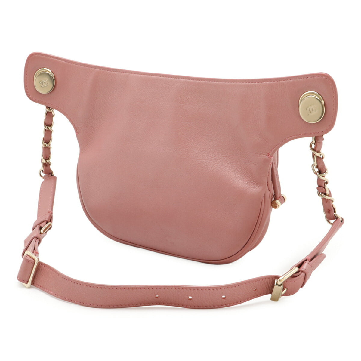 Chanel Matelasse Pink Leather Pouch Sling Bag (Pre-Owned)