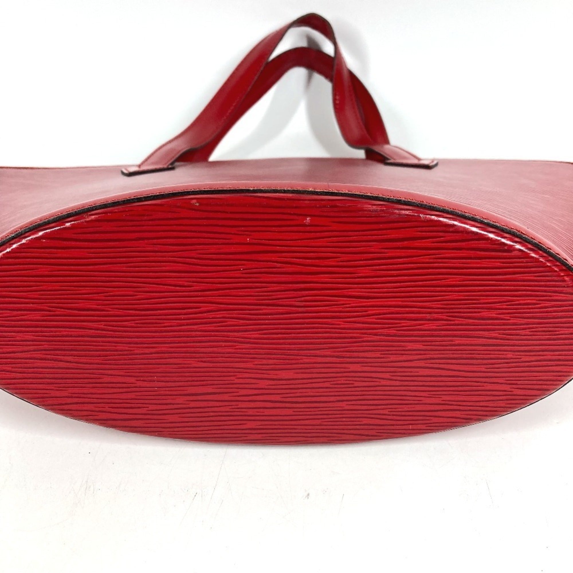 Louis Vuitton Epi Castilian Red Red Color Epi Leather Handbag Shoulder Bag Tote Bag (Pre-Owned)