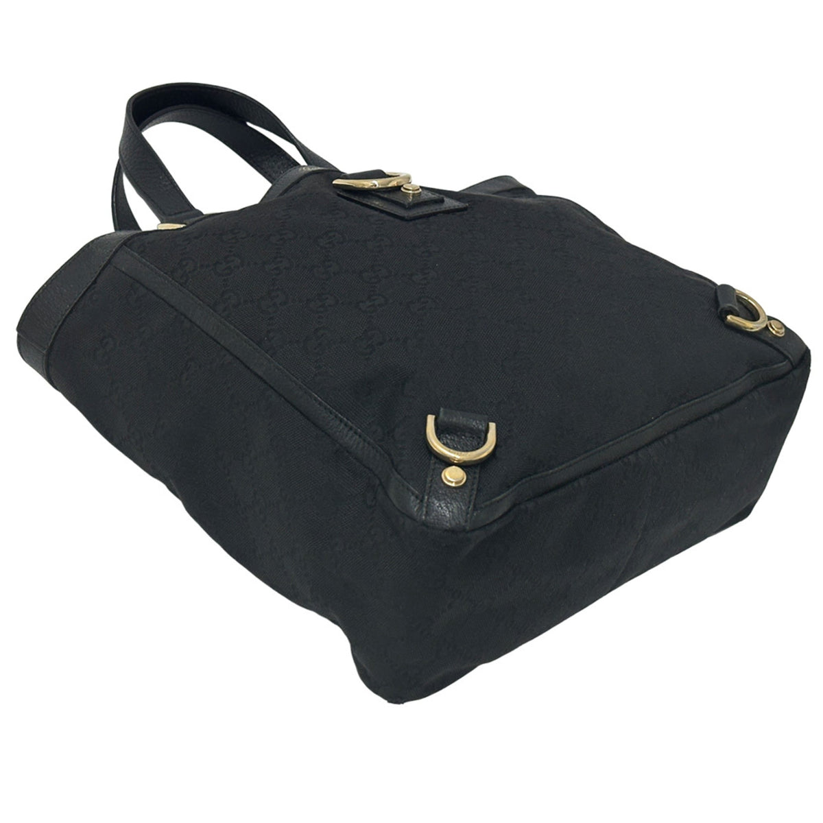 Gucci Black Monotone Gg Canvas Handbag (Pre-Owned)