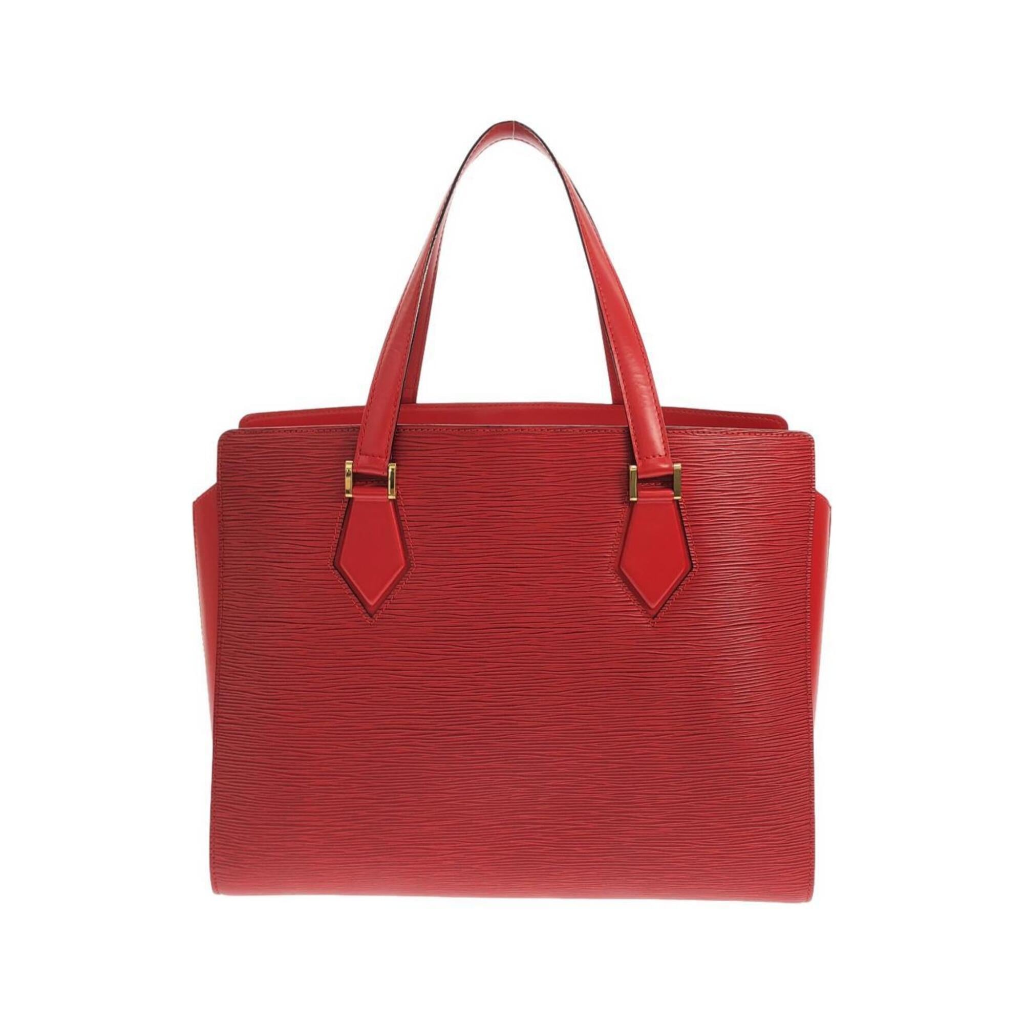 Louis Vuitton Red Color Leather Shoulder Bag (Pre-Owned)