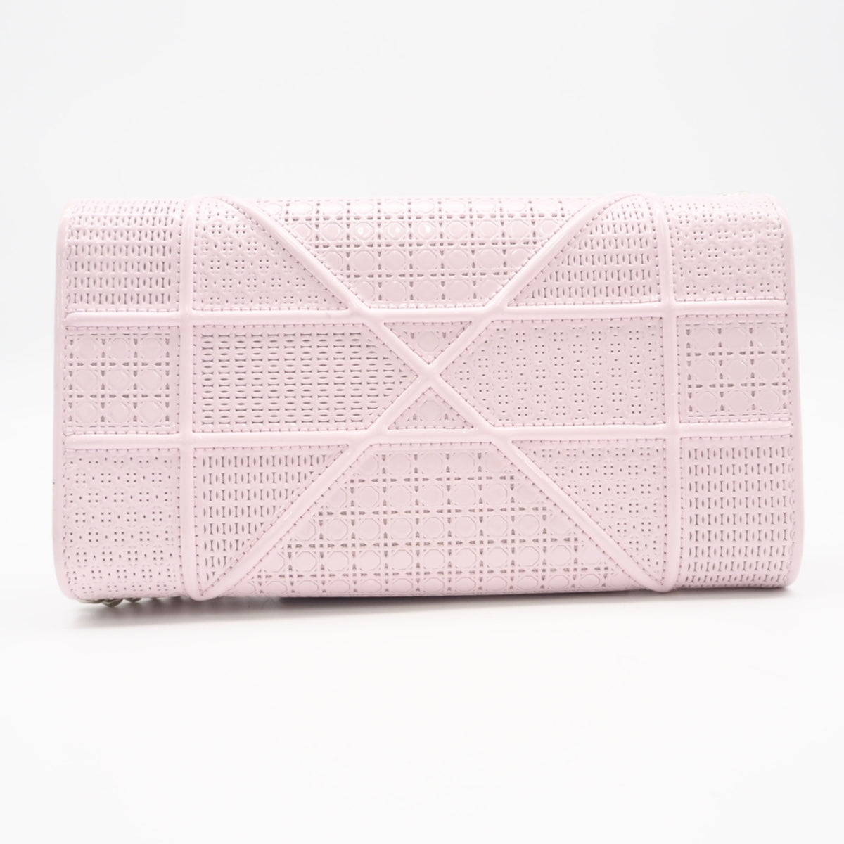 Christian Dior Pink Leather Chain/Shoulder Wallet (Pre-Owned)