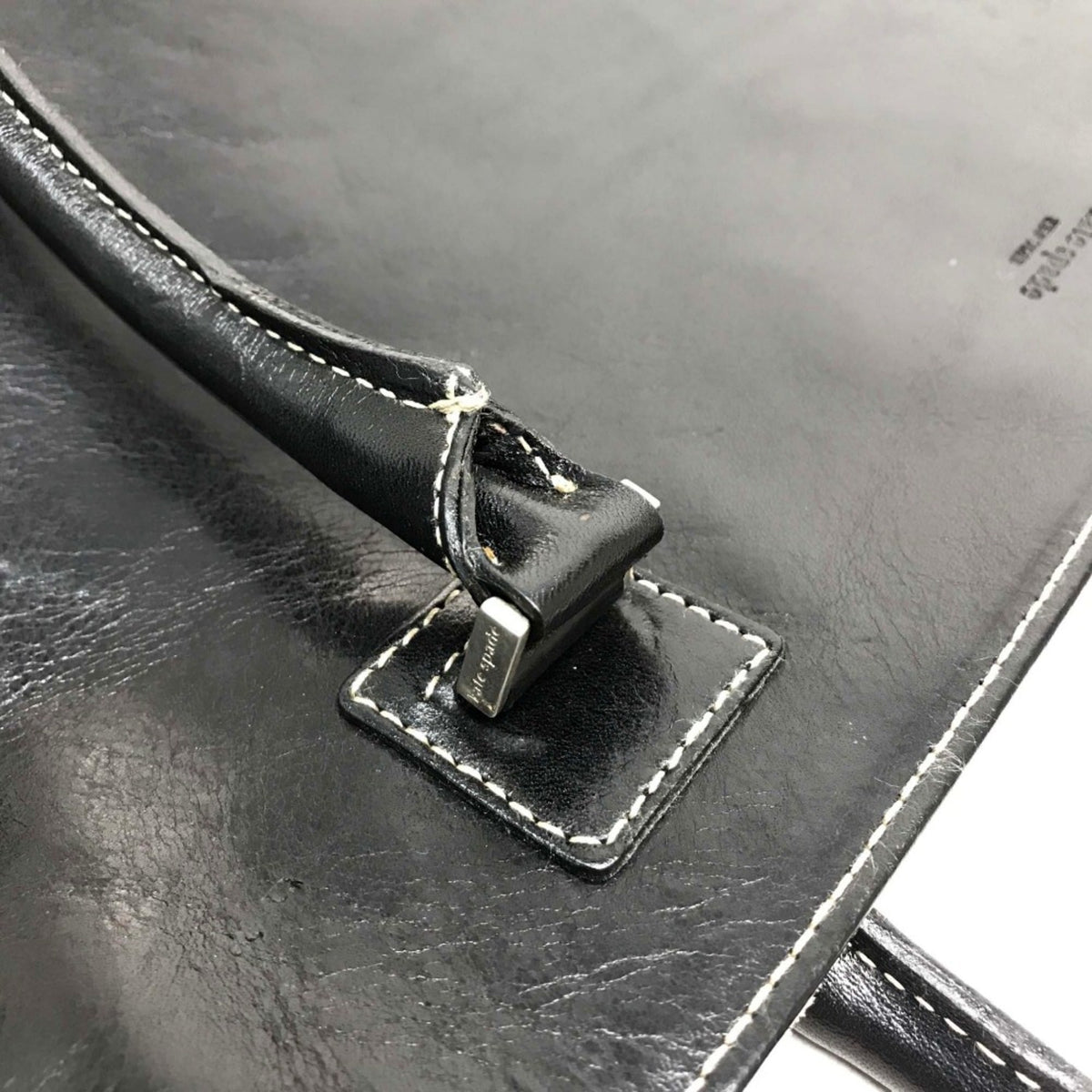 Kate Spade Black Leather Tote Bag (Pre-Owned)