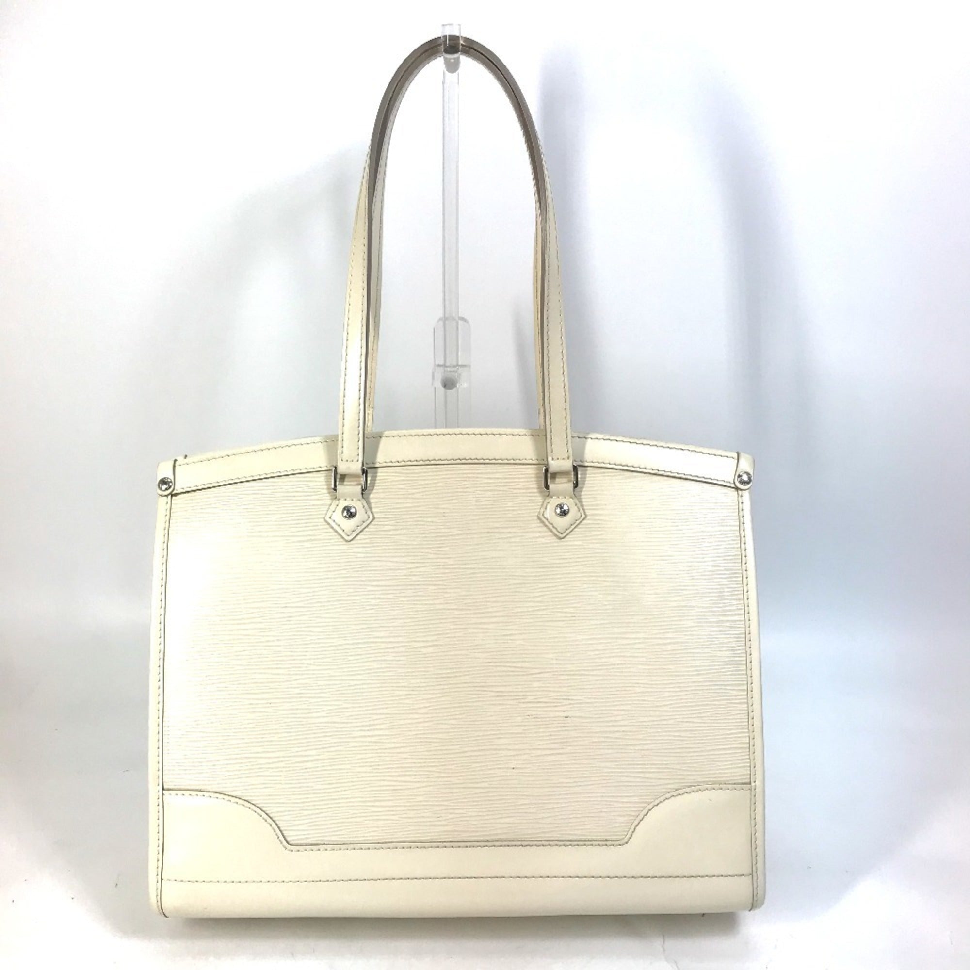 Louis Vuitton Epi Galle Lv Off White White Epi Leather Shoulder Bag Tote Bag (Pre-Owned)