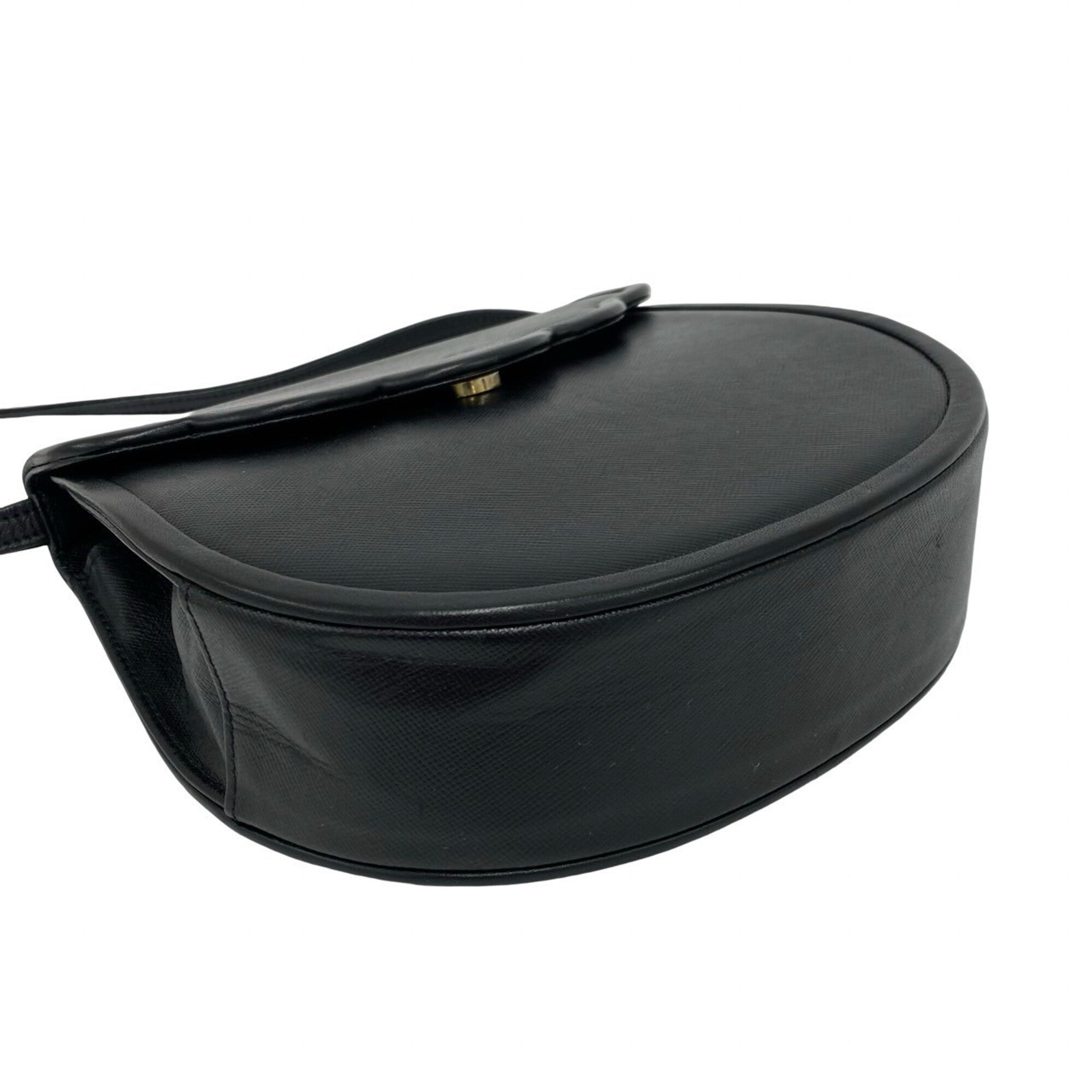 Yves Saint Laurent Black Leather Shoulder Bag (Pre-Owned)