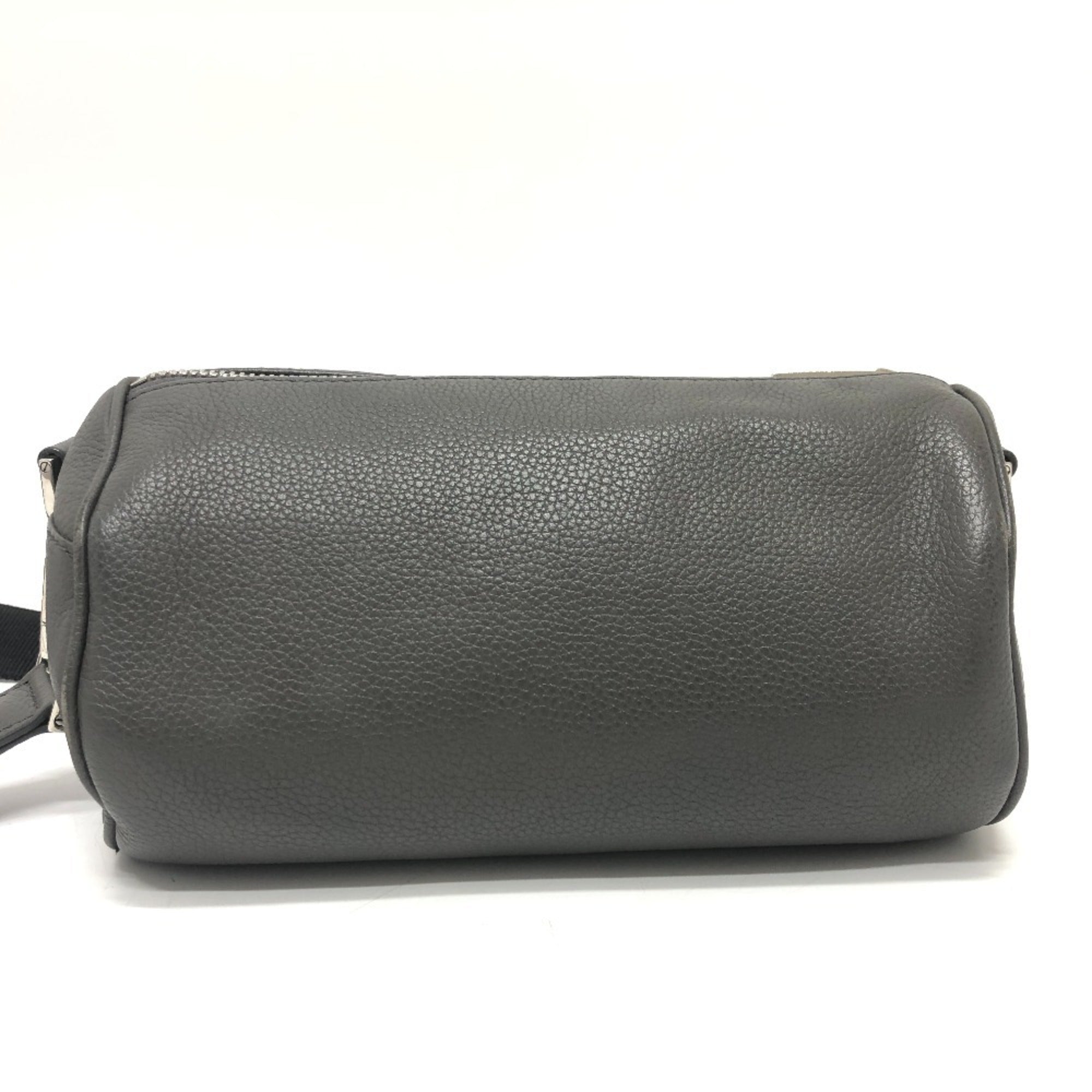 Christian Dior Gray Leather Shoulder Bag (Pre-Owned)