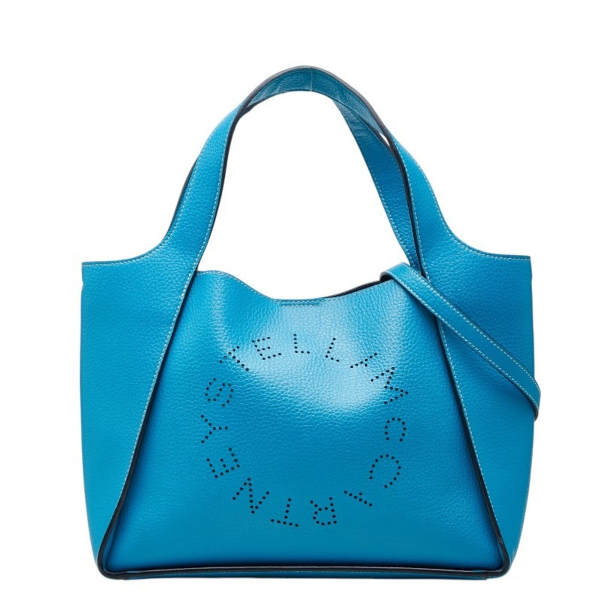 Stella Mccartney Blue Leather Handbag Shoulder Bag (Pre-Owned)