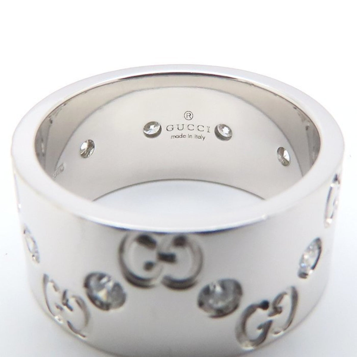 Gucci White Gold (18K) Band Ring (Pre-Owned)