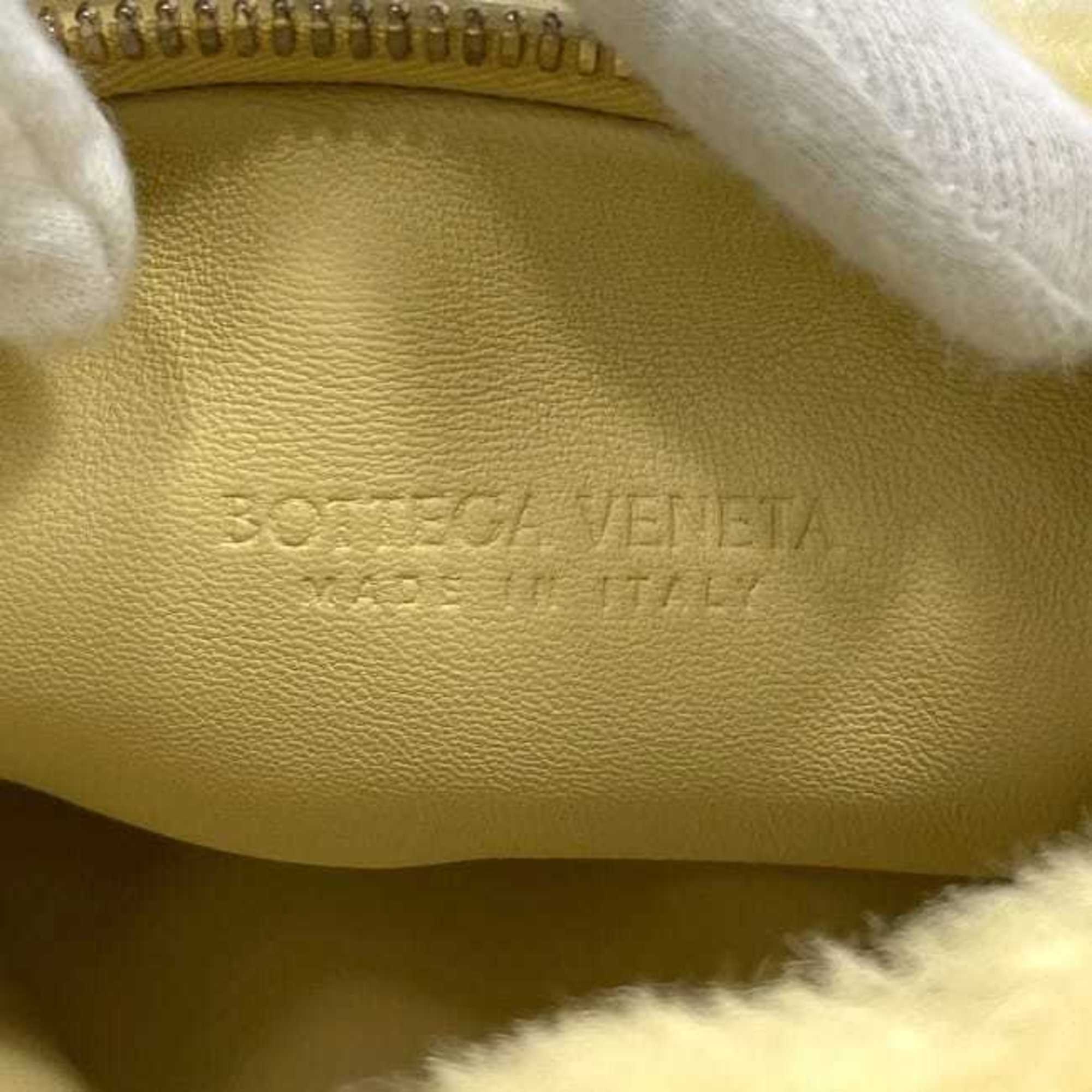 Bottega Veneta Beige Yellow Fur Handbag (Pre-Owned)