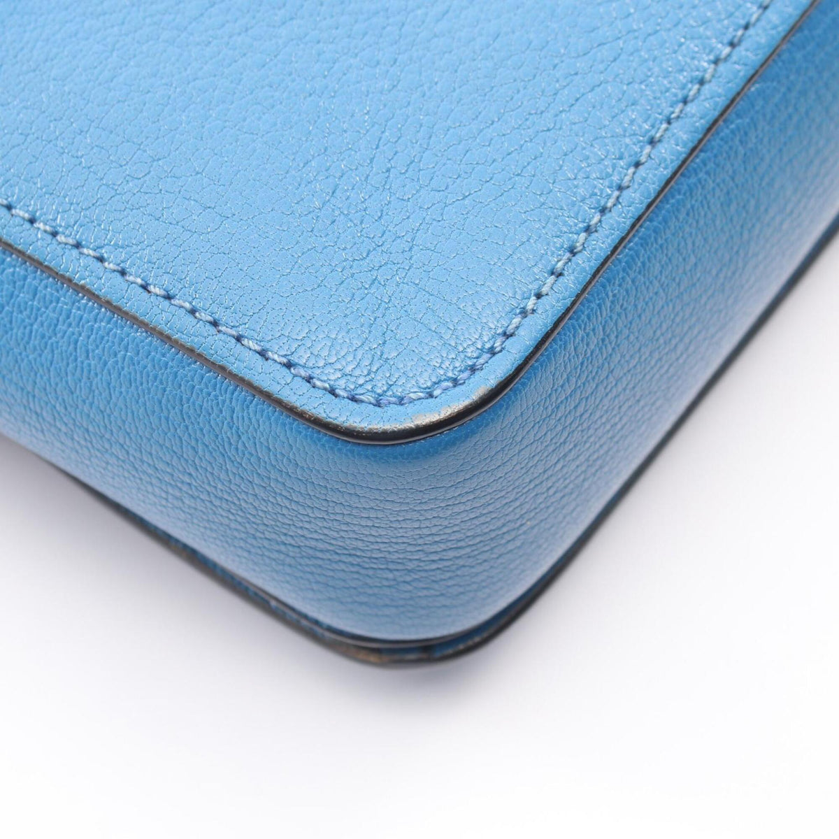 Miu Miu Blue Navy Leather Handbag Shoulder Bag (Pre-Owned)