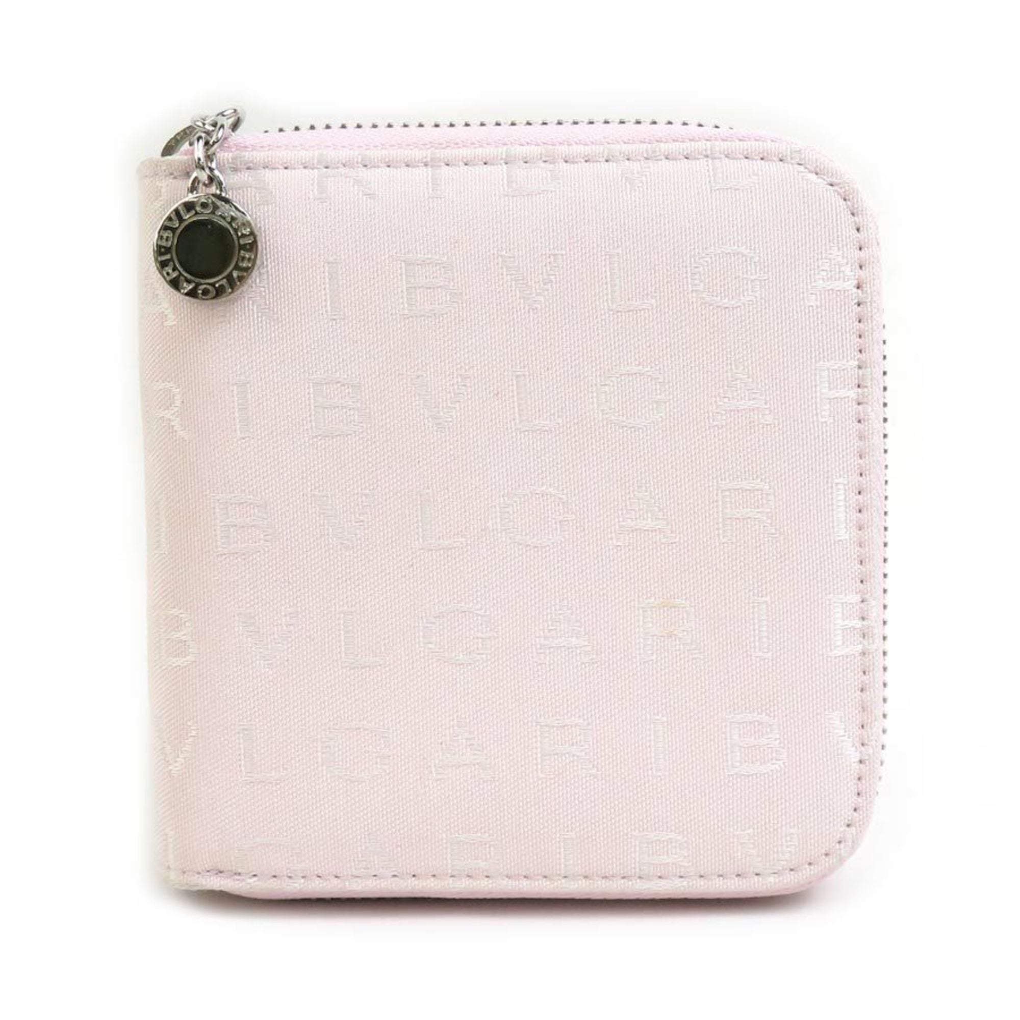 Bvlgari Light Pink Canvas Wallet (Bi-Fold) (Pre-Owned)