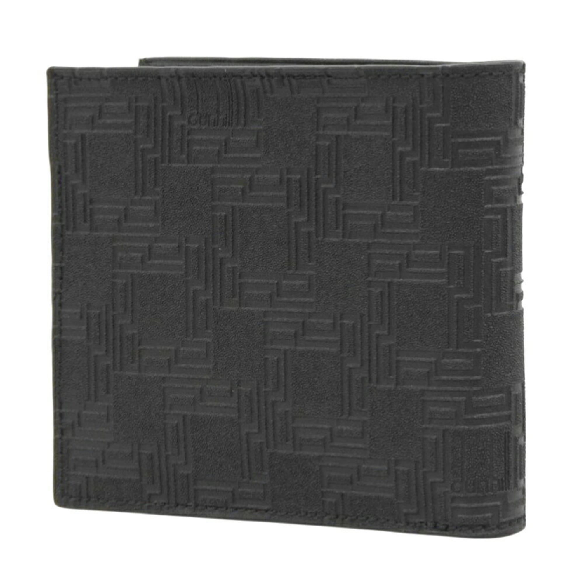 Dunhill Black Pvc Leather Wallet (Bi-Fold) (Pre-Owned)
