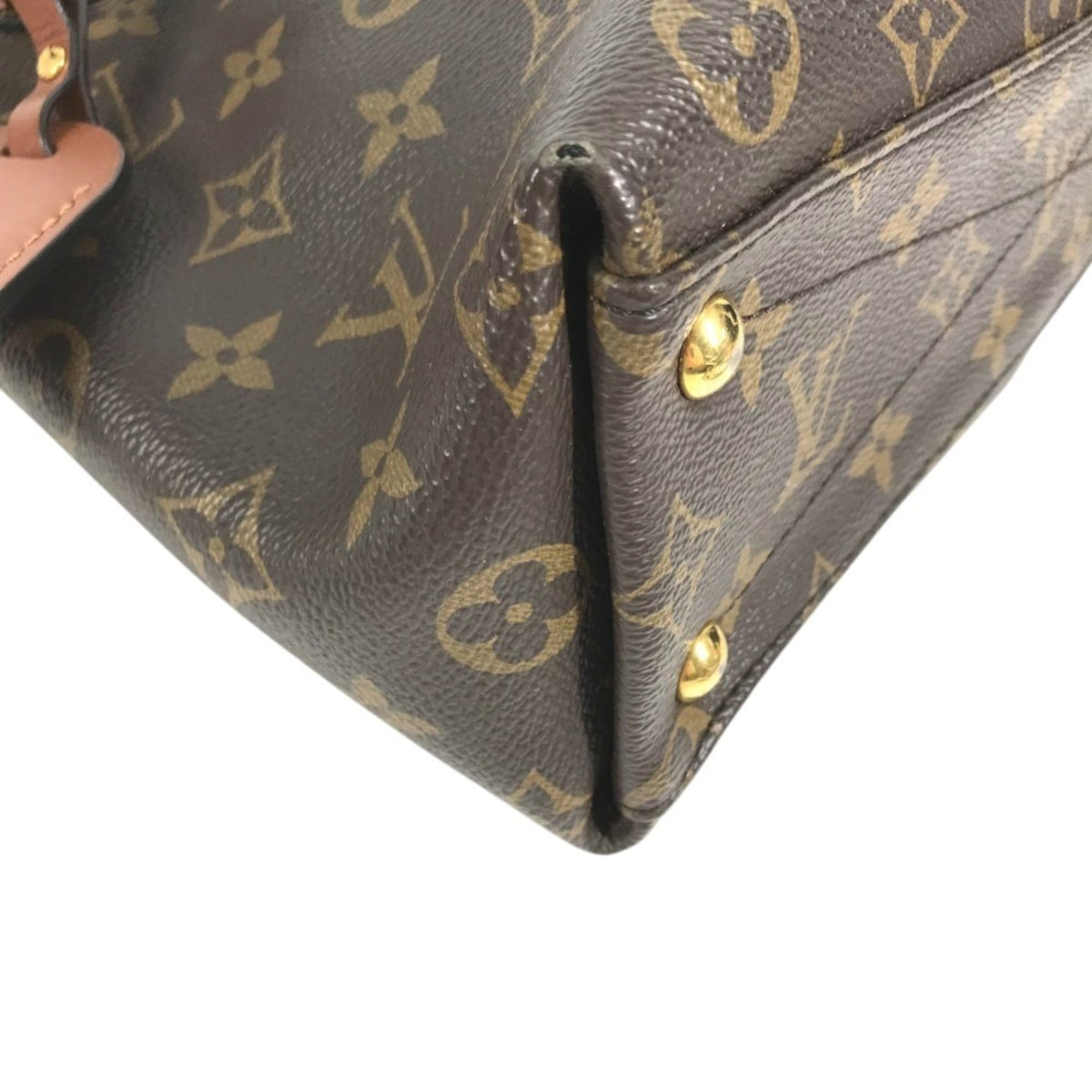 Louis Vuitton Brown Monogram Leather Handbag Shoulder Bag Tote Bag (Pre-Owned)