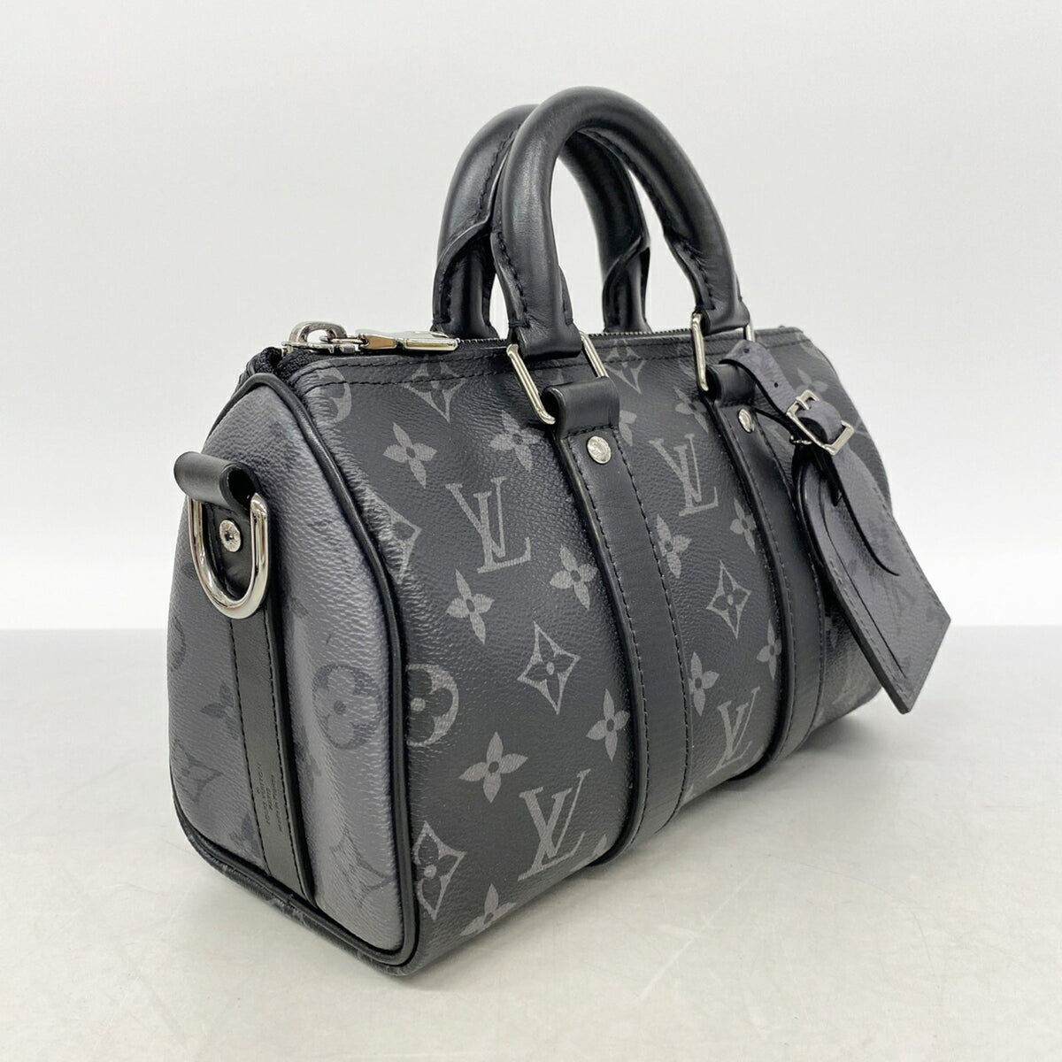 Louis Vuitton Black Gray Handbag (Pre-Owned)