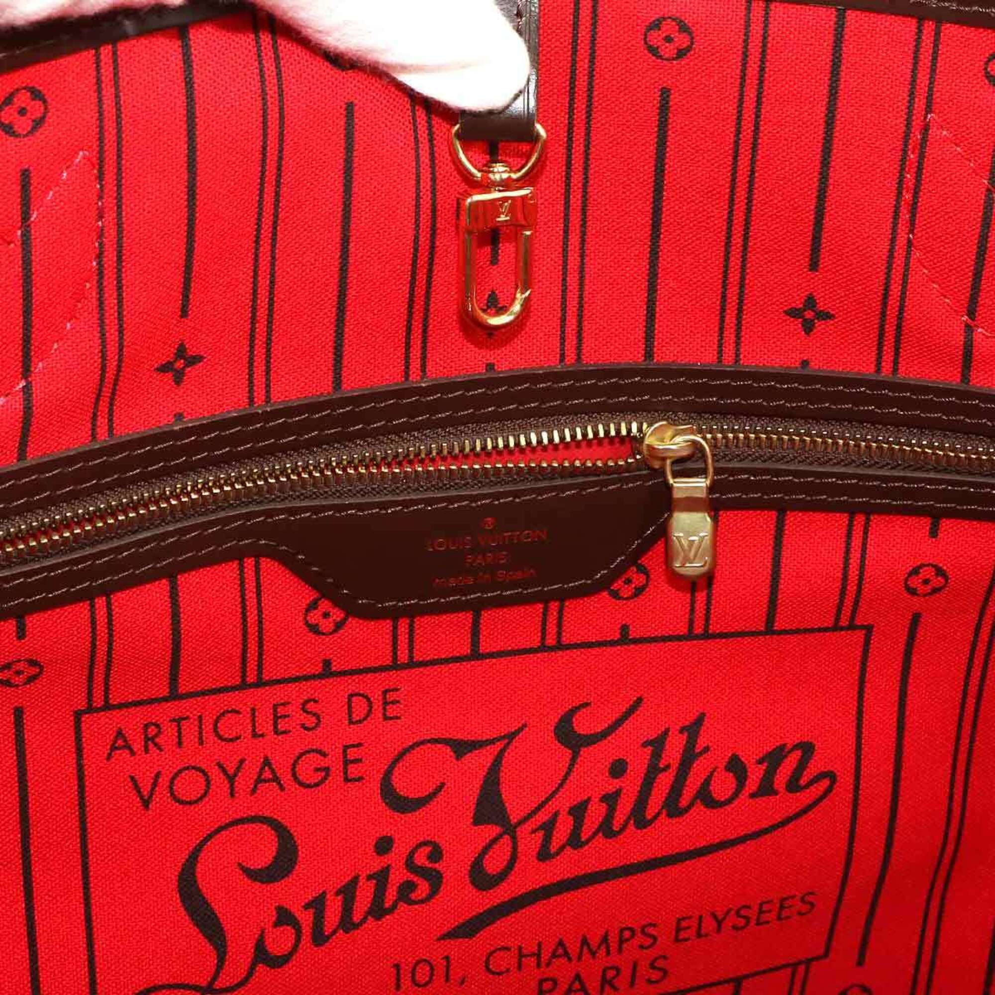 Louis Vuitton Cerise Ebene Damier Canvas Tote Bag (Pre-Owned)