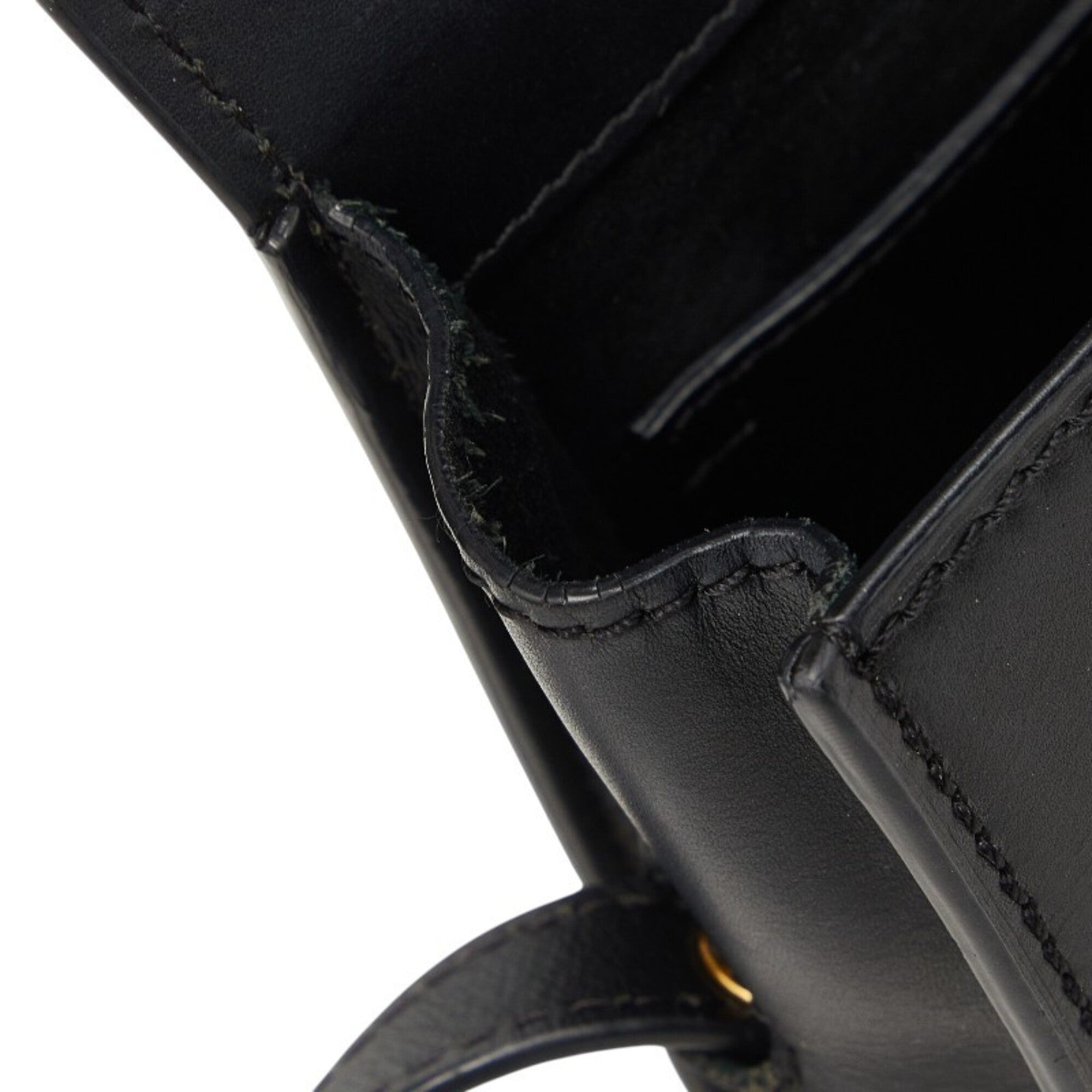 Saint Laurent Black Leather Shoulder Bag (Pre-Owned)