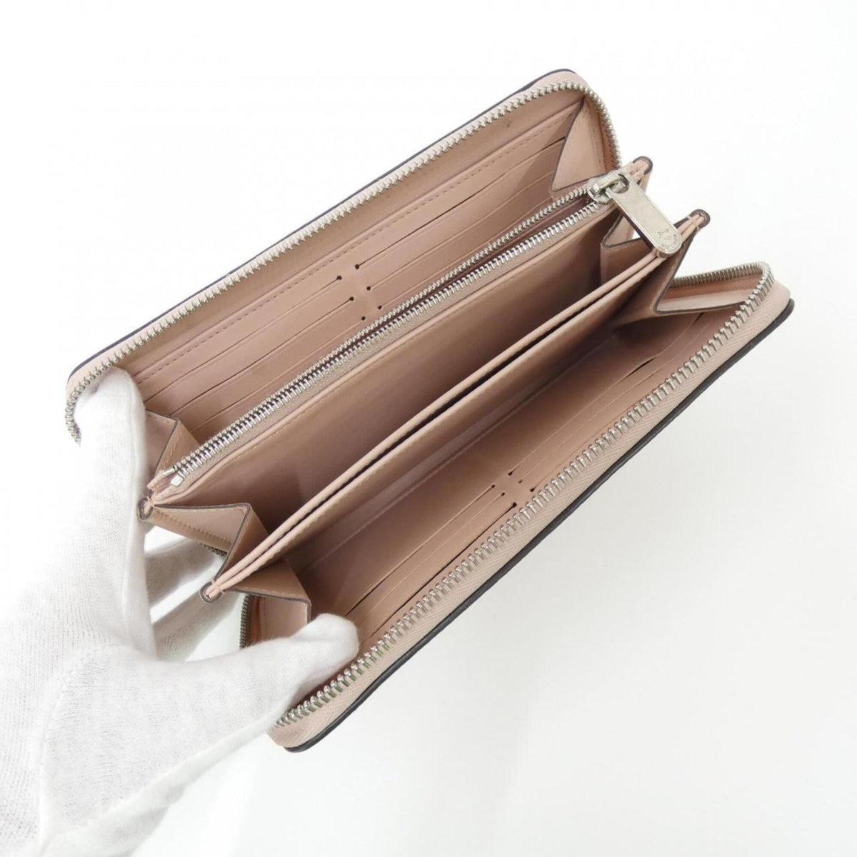 Louis Vuitton Magnolia Pink Leather Long Wallet (Bi-Fold) (Pre-Owned)
