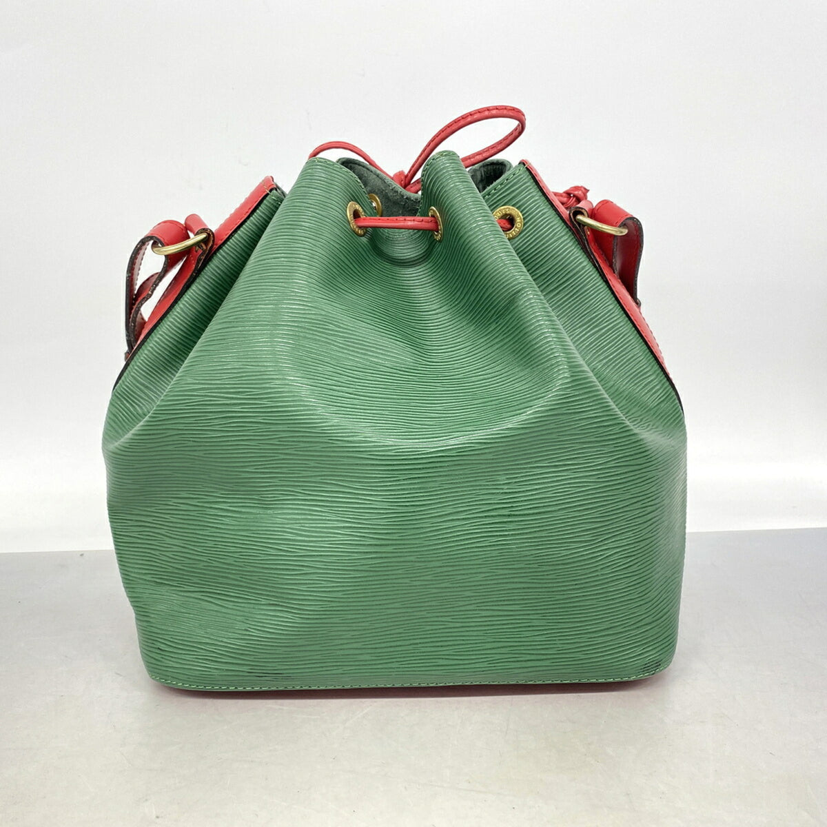 Louis Vuitton Borneo Green Castilian Red Shoulder Bag (Pre-Owned)