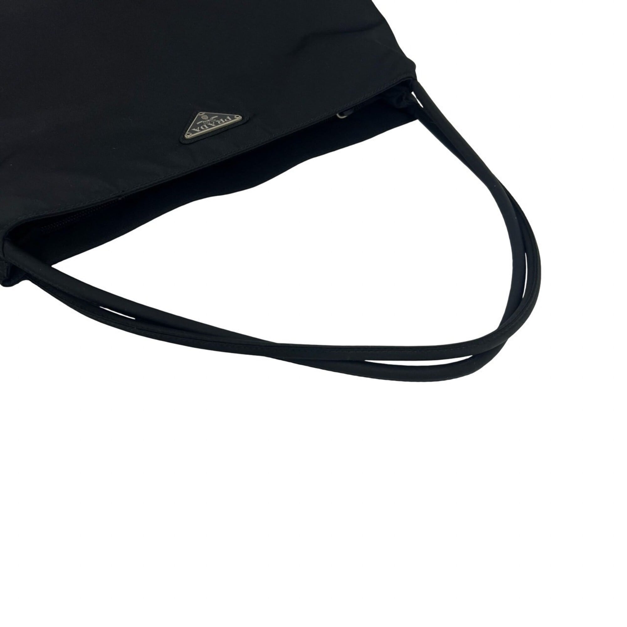 Prada Black Nylon Handbag Shoulder Bag Tote Bag (Pre-Owned)