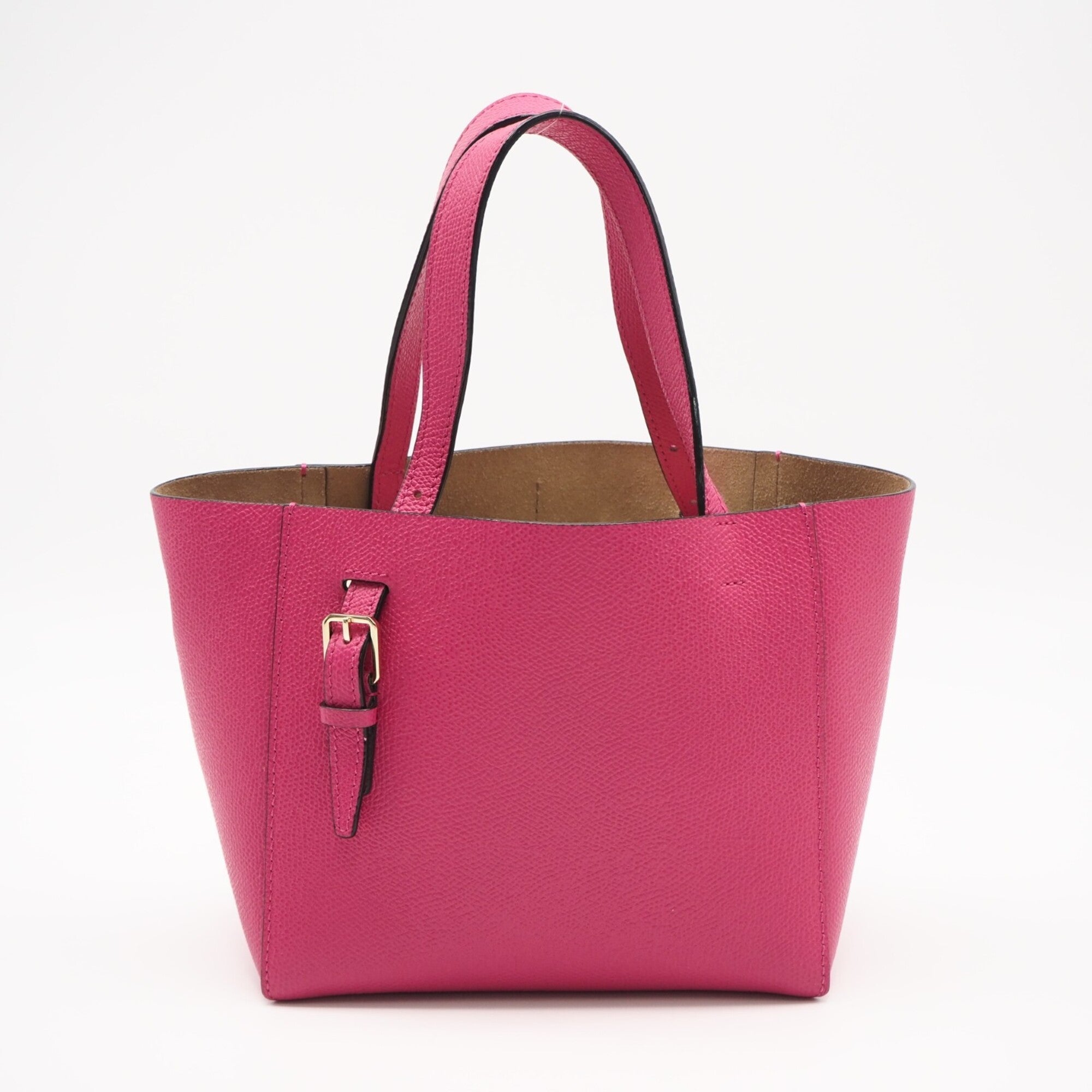Valextra Pink Leather Handbag (Pre-Owned)