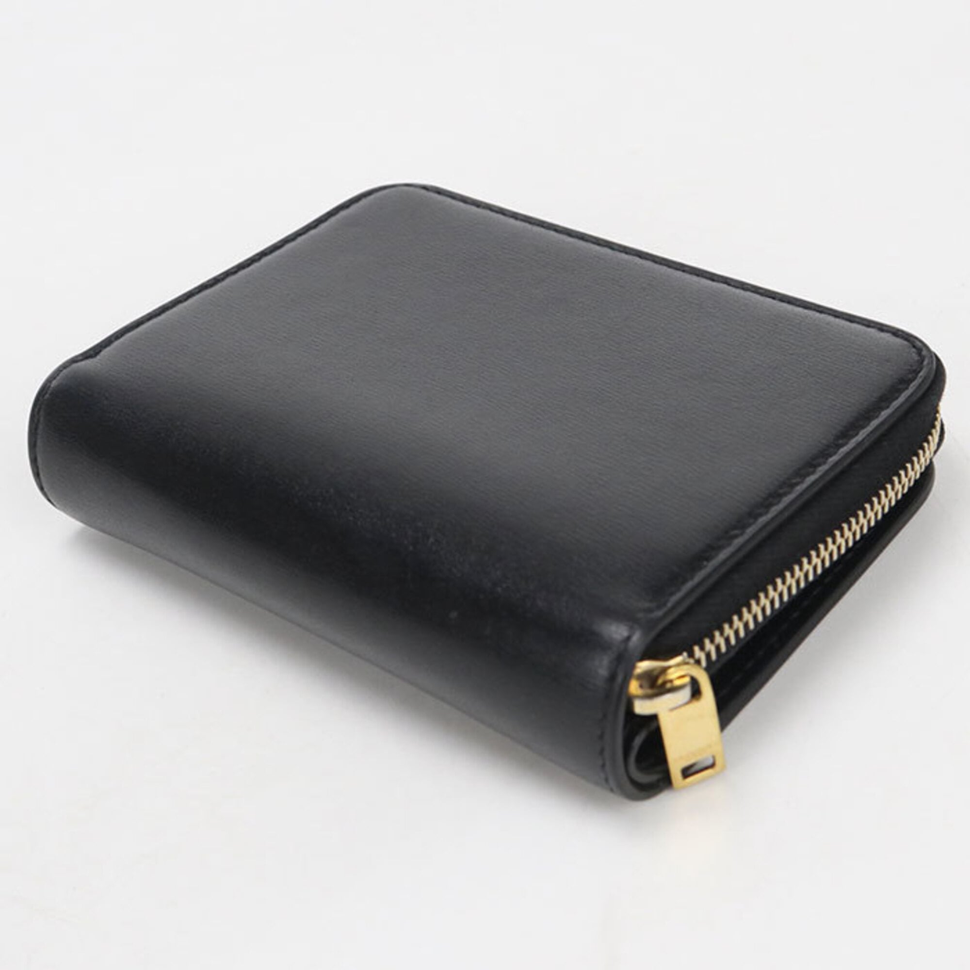 Saint Laurent Black Leather Wallet (Bi-Fold) (Pre-Owned)