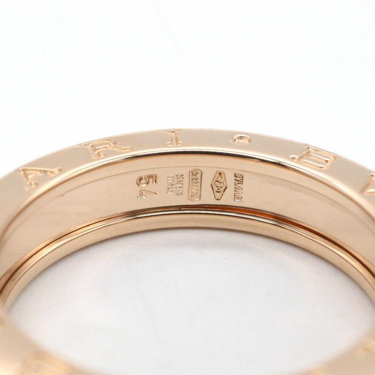 Bvlgari Gold Pink Gold (18K) Band Ring (Pre-Owned)