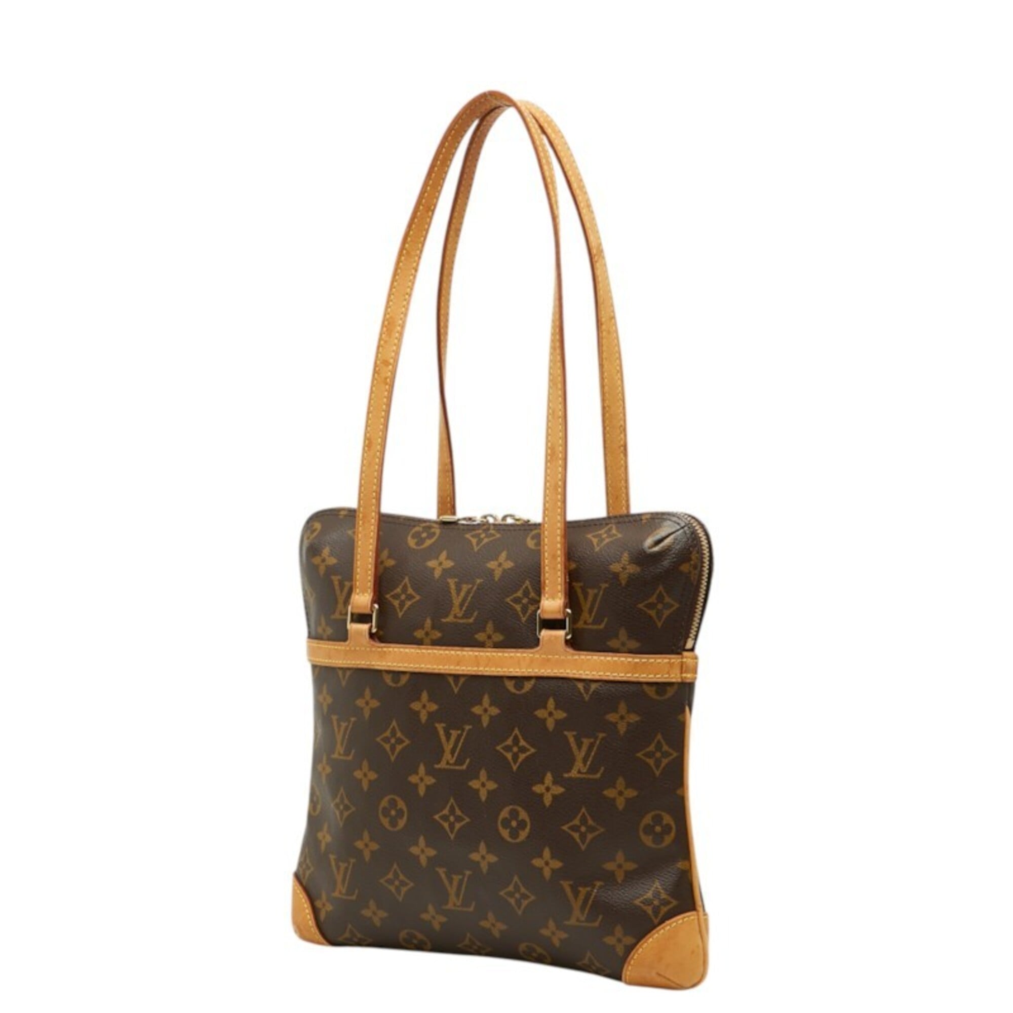 Louis Vuitton Brown Pvc Leather Shoulder Bag Tote Bag (Pre-Owned)