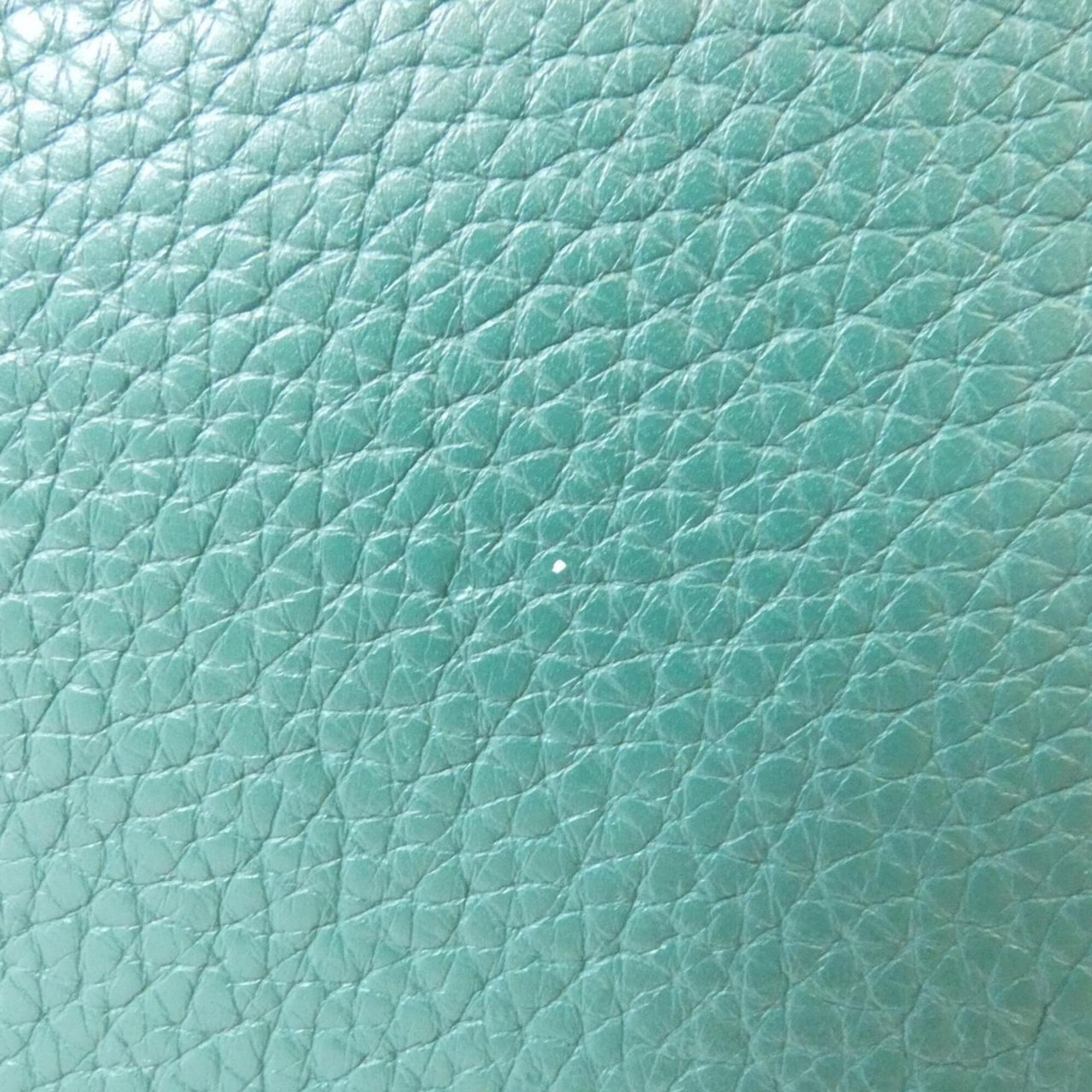 Hermes Green Taurillon Clemence Leather Handbag (Pre-Owned)