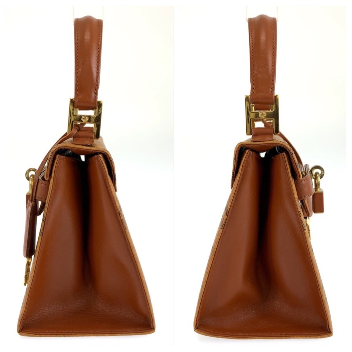 Mcm Brown Pvc Handbag Shoulder Bag (Pre-Owned)