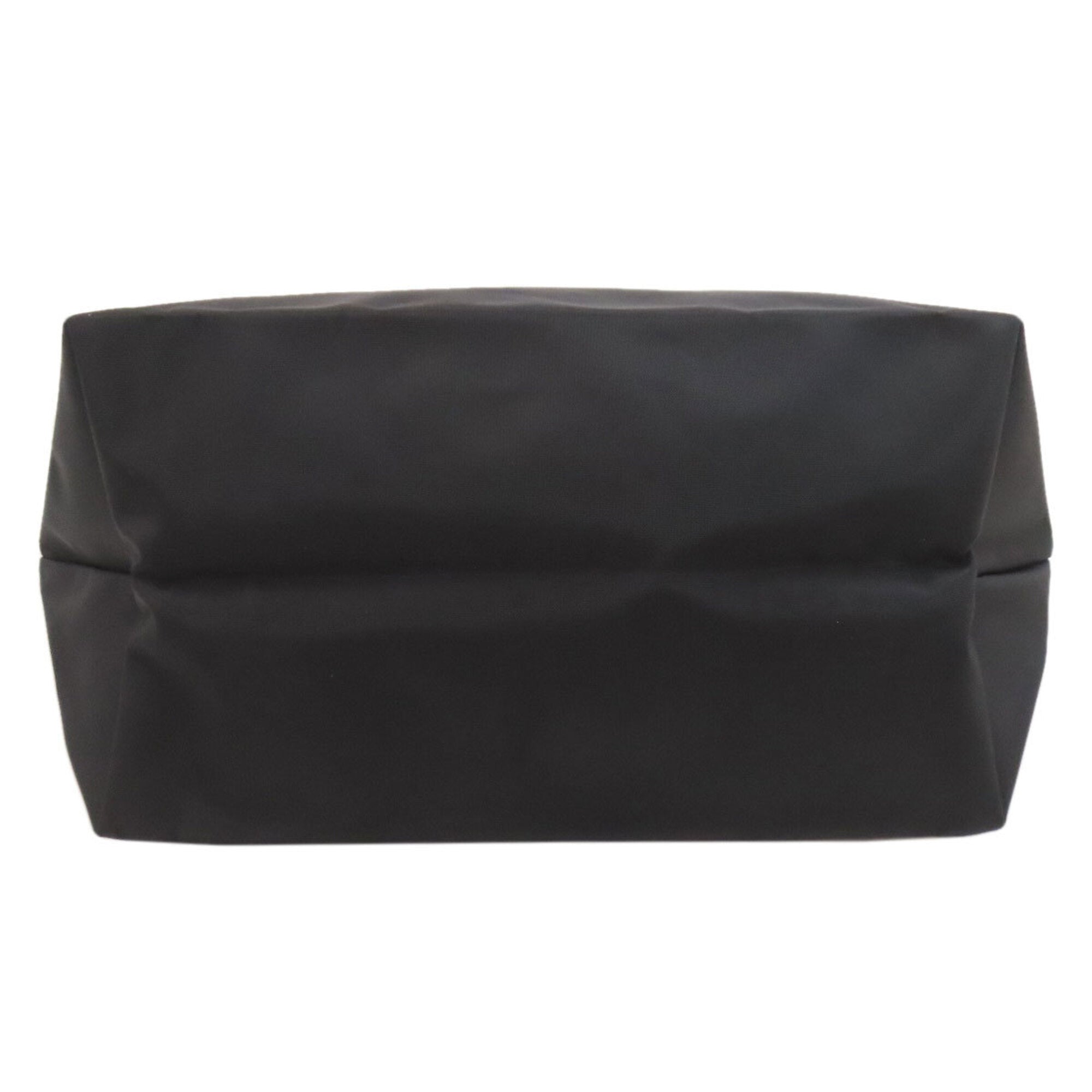 Longchamp Black Brown Nylon Tote Bag (Pre-Owned)